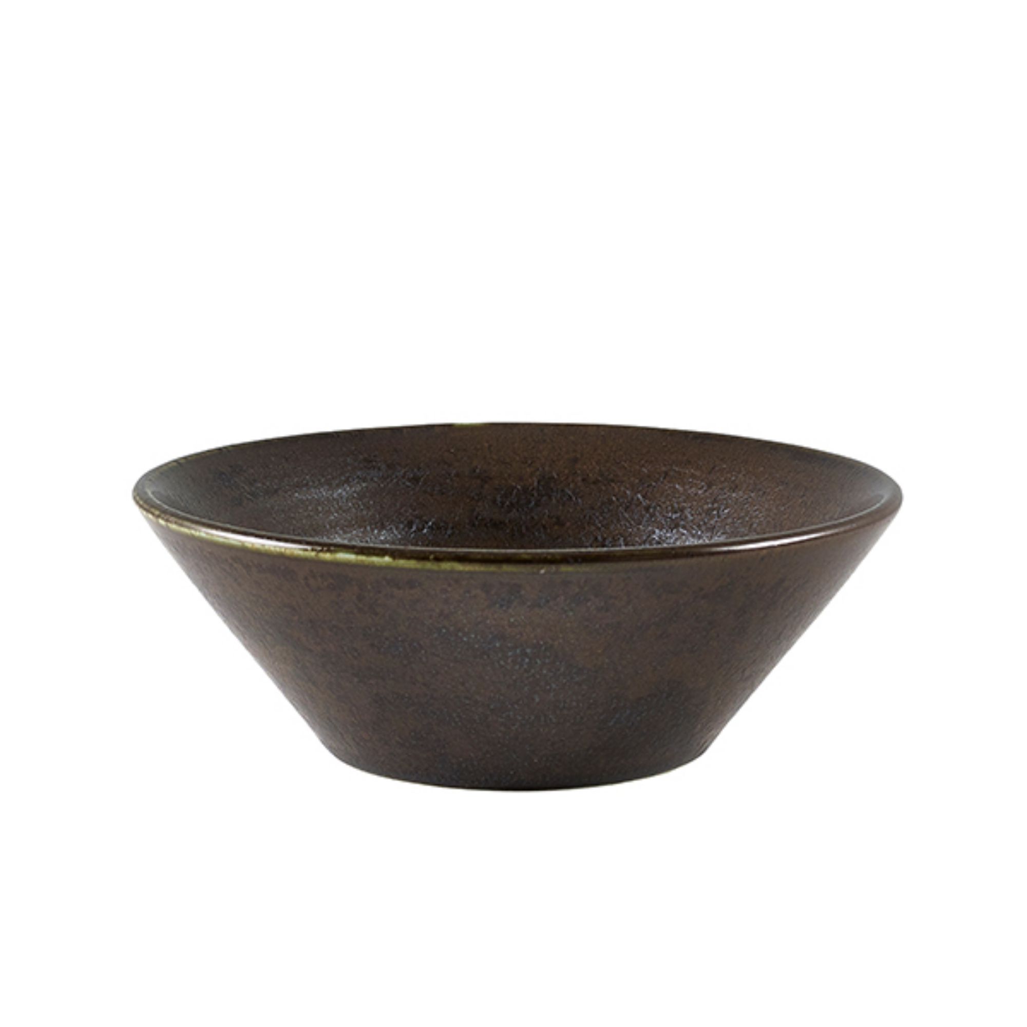 Picture of Terra Porcelain Black Conical Bowl 14cm - Pack of 6 - CN-PBK14