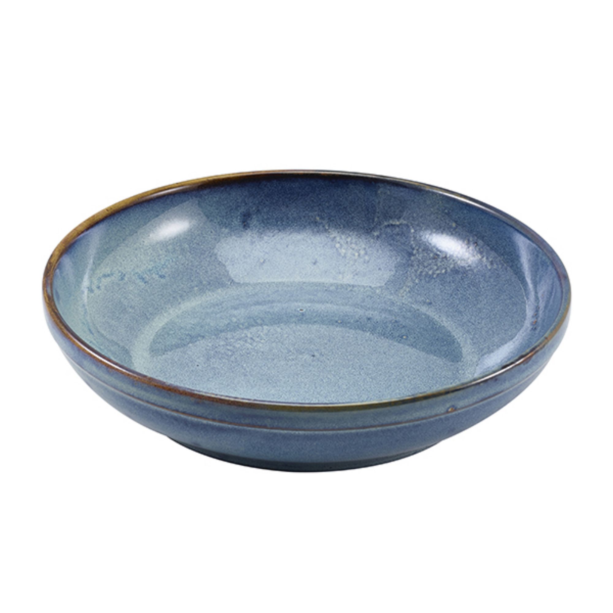 Picture of Terra Porcelain Aqua Blue Coupe Bowl 27.5cm - Pack of 6 - CB-PBL27