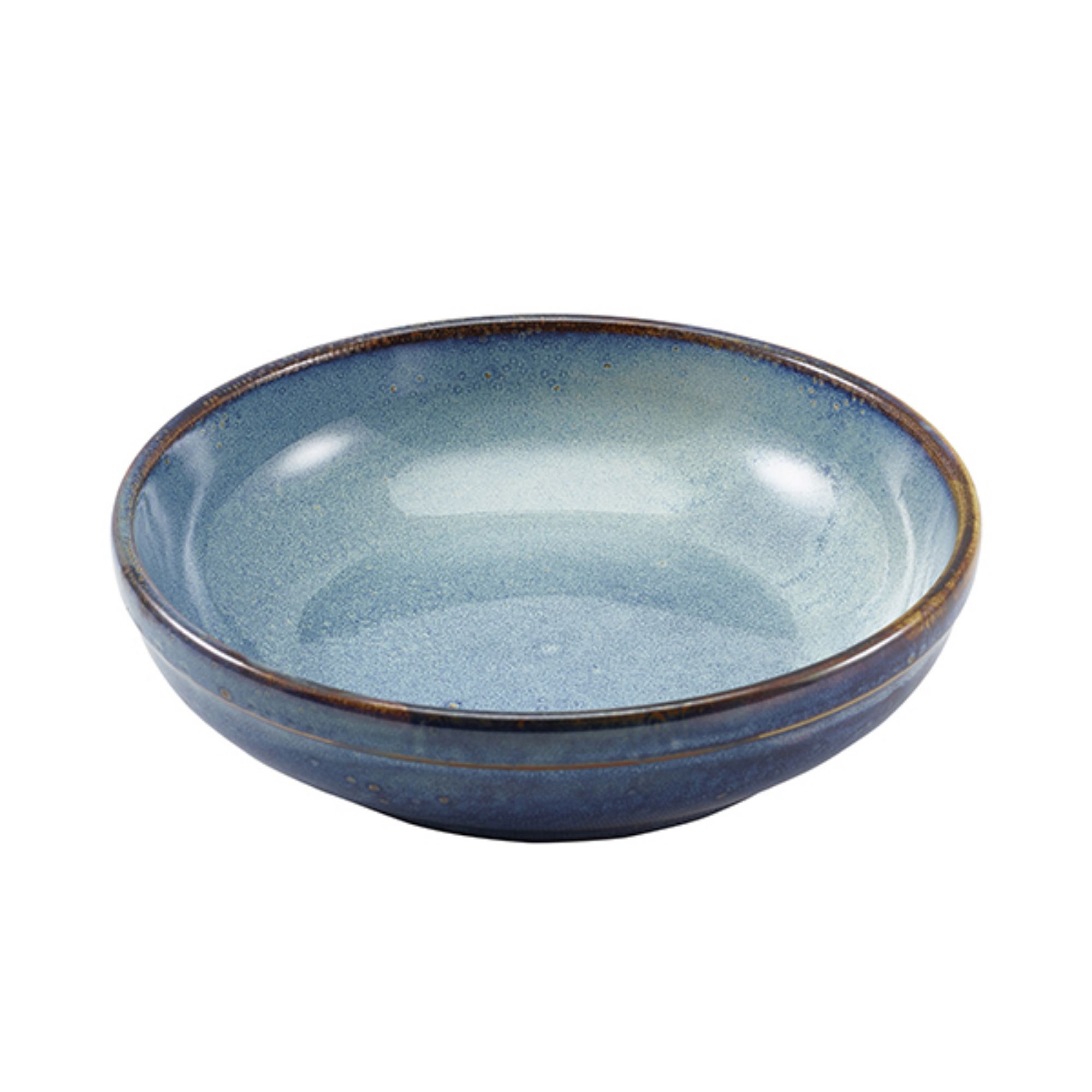 Picture of Terra Porcelain Aqua Blue Coupe Bowl 23cm - Pack of 6 - CB-PBL23