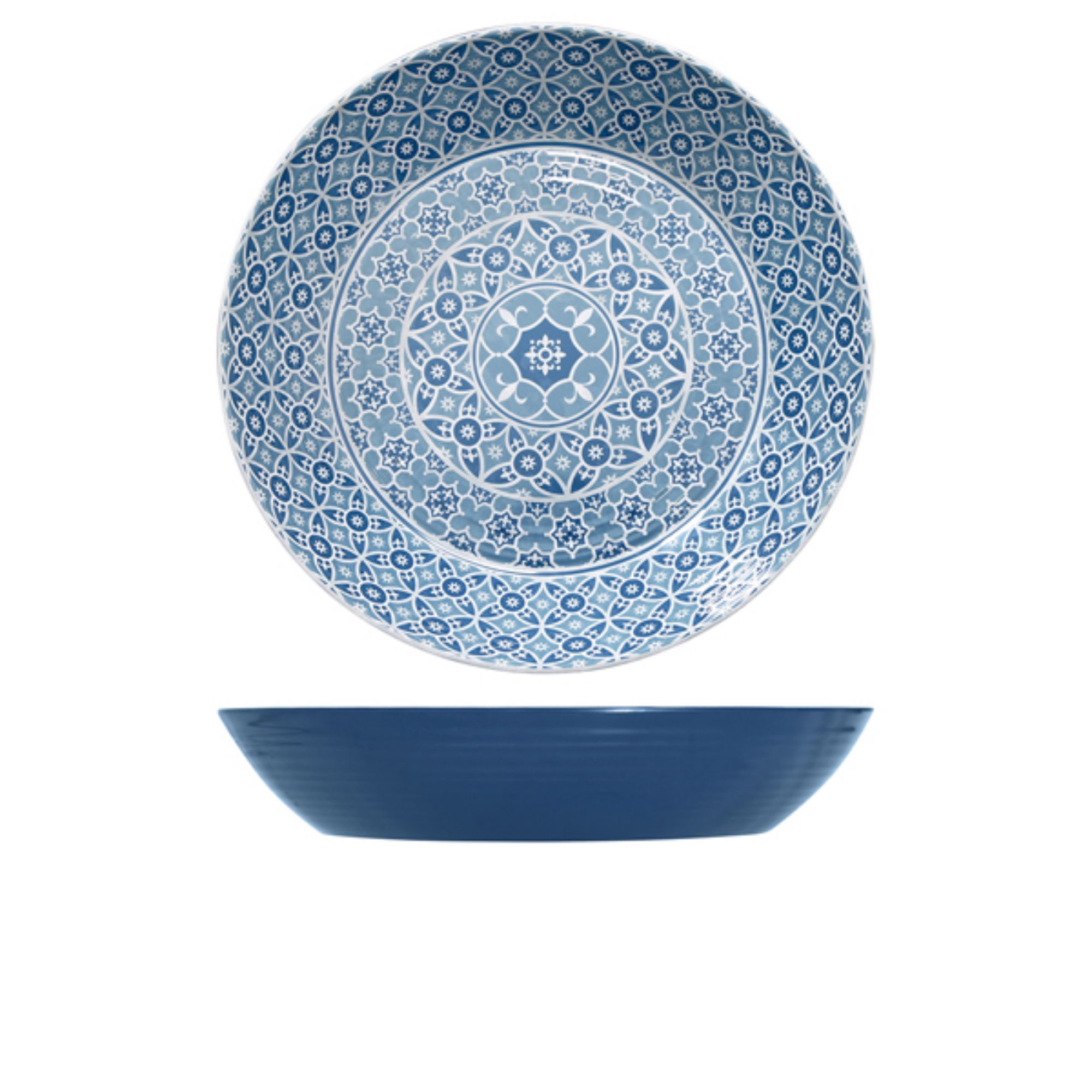 Picture of Blue Marrakesh Melamine Bowl 42.5 x 8cm - MK430928