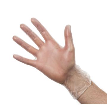 Picture of Vogue Powdered Vinyl Gloves Medium (100 pack)