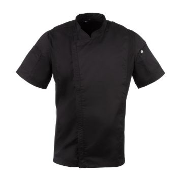 Picture of Chef Works Springfield Zipper Mens Chefs Jacket Black L