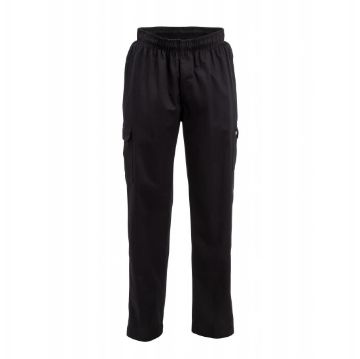 Picture of Chef Works Unisex Classic Fit Cargo Chefs Trousers Black XL