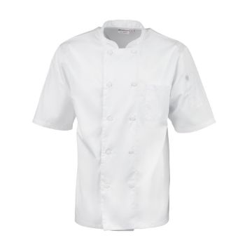 Picture of Chefs Works Montreal Cool Vent Unisex Short Sleeve Chefs Jacket White XL