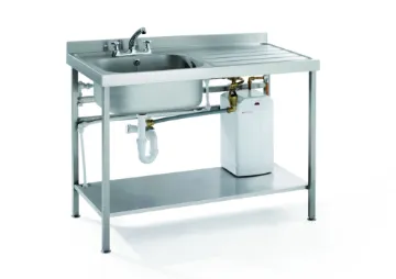 Picture of Parry QFSINK1870R30L - Quick Fit Heated Sink Double Bowl Right Hand Drainer 30 Litre Boiler