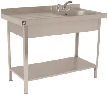 Picture of Parry SINK1060LFP - Stainless Steel Self Assembly Sink Single Bowl Single Drainer Left