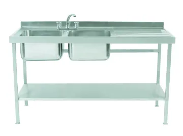 Picture of Parry SINK1560DBR - Stainless Steel Assembled Sink Double Bowl Single Drainer Right