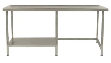 Picture of Parry TABHLW - Stainless Steel Table With Part Undershelf Left Hand Side Wall 900 x 1200 x 600