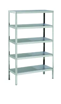 Picture of Parry RACK5S - Stainless Steel Storage Rack With 5 Shelves And Adjustable Feet 1200 x 400 x 1800