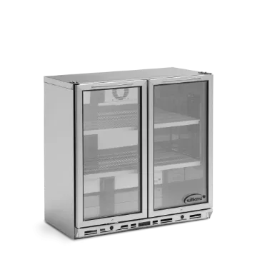 Picture of Williams BC2 Double Glass Door Bottle Cooler Black Ext.