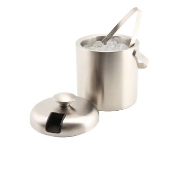 Picture of Genware Insulated St/St Ice Bucket & Tong 1.2L
