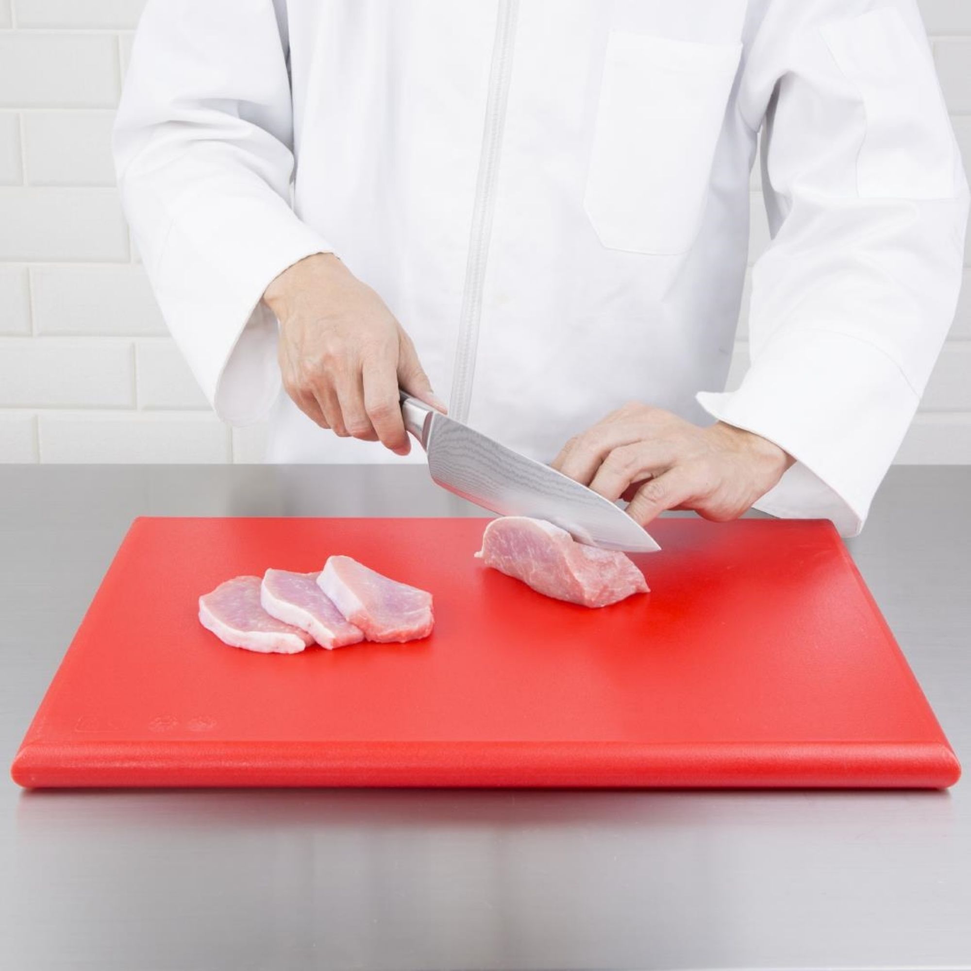 Picture of Hygiplas Thick High Density Red Chopping Board Standard 450x300x25mm