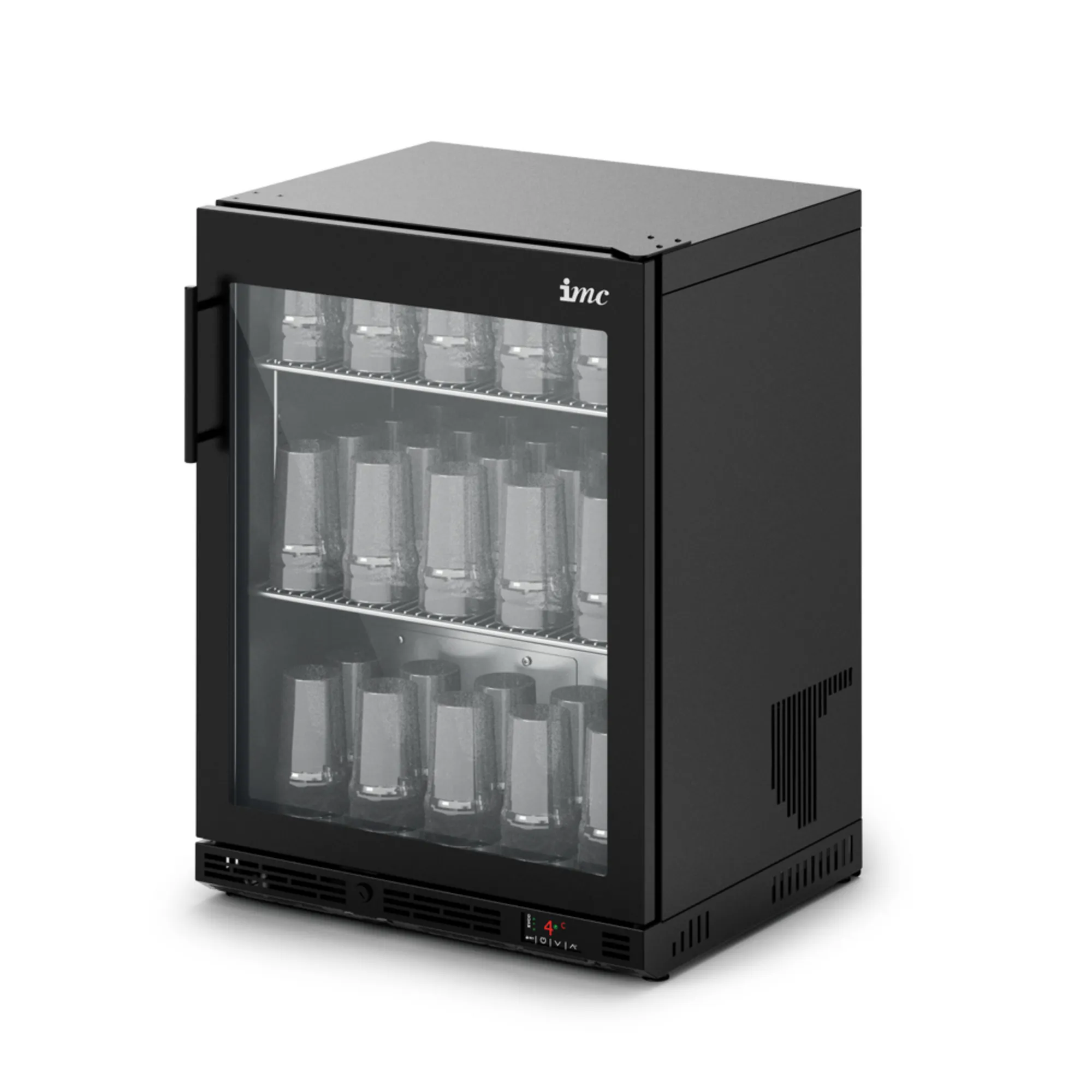 Picture of IMC Ventus VR60 Glass Froster [Front Load] - Full Front Glass Door - Black Painted Frame - H 800 mm - W 600 mm - F49/622/B