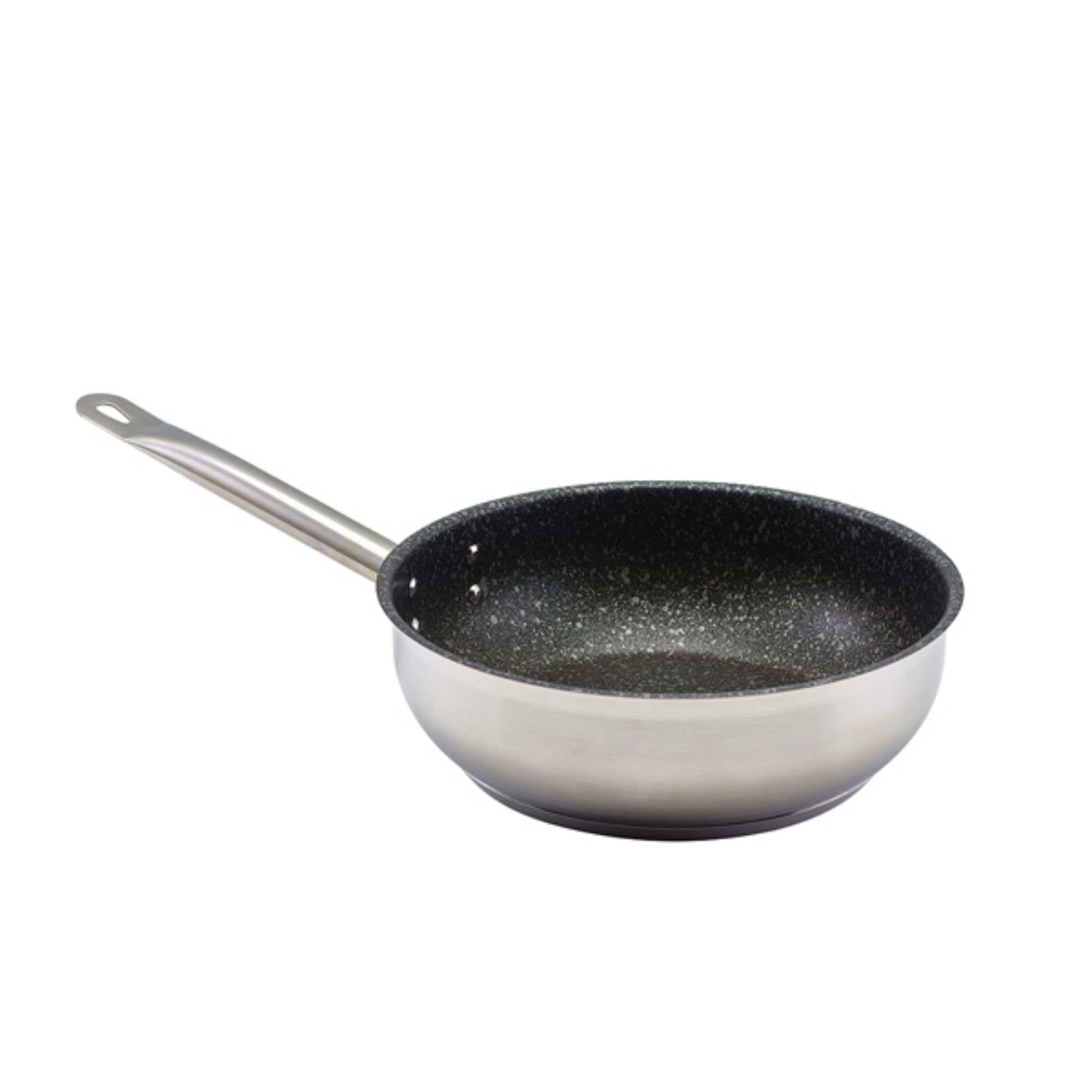 Picture of GenWare Non Stick Teflon Stainless Steel Sauteuse Pan 24cm - 1624-02NS