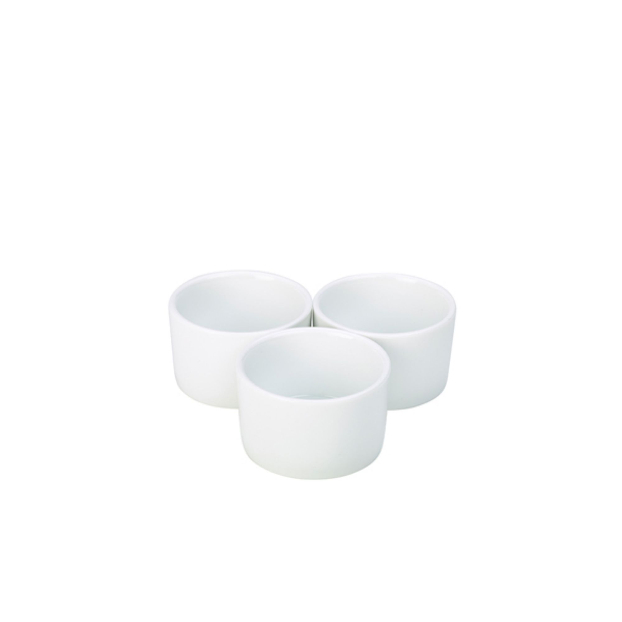 Picture of Genware Porcelain Contemporary Smooth Ramekin 9cm/ 3.5" - Pack of 6 - RAMCON9-W