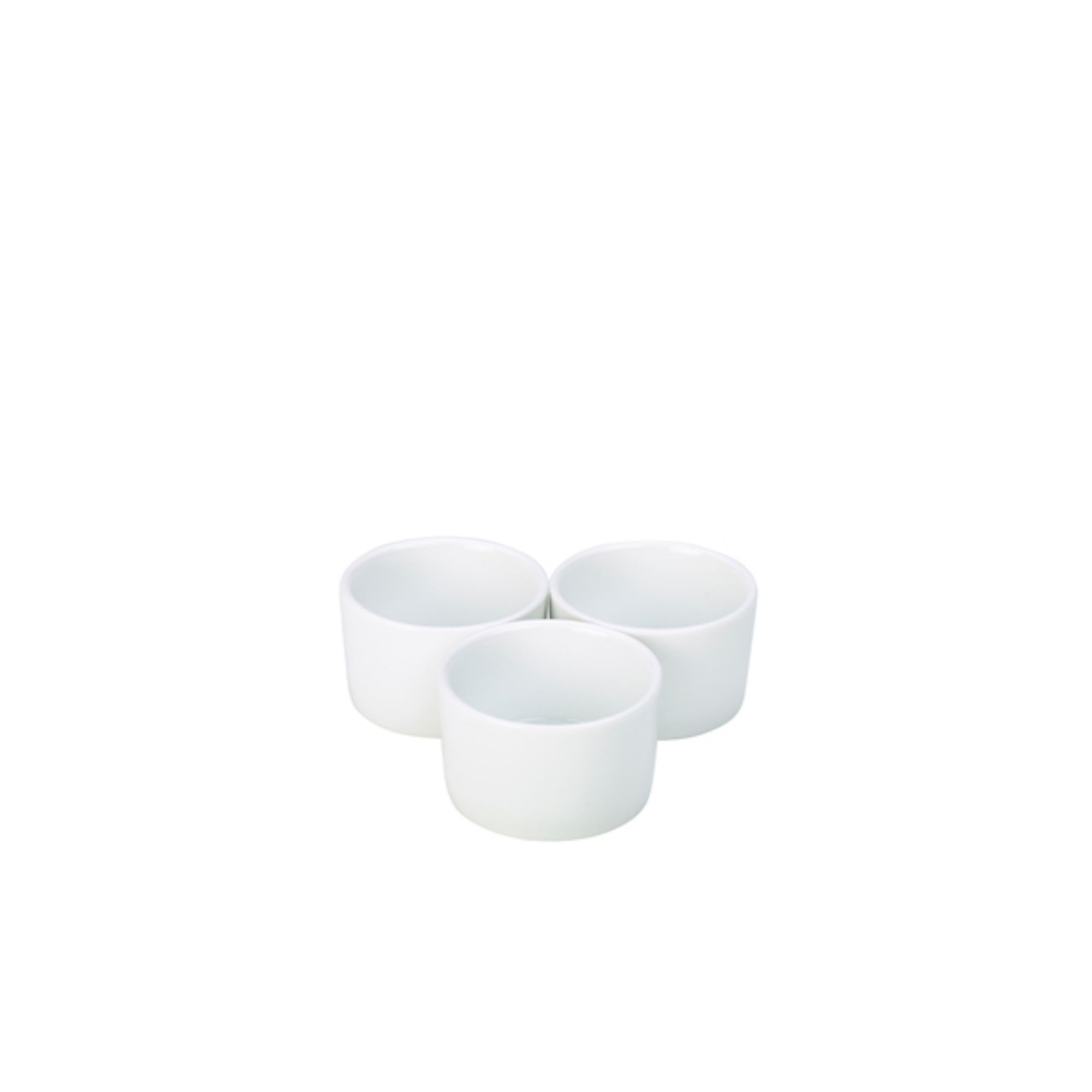 Picture of Genware Porcelain Contemporary Smooth Ramekin 6.5cm/ 2.5" - Pack of 6 - RAMCON6-W