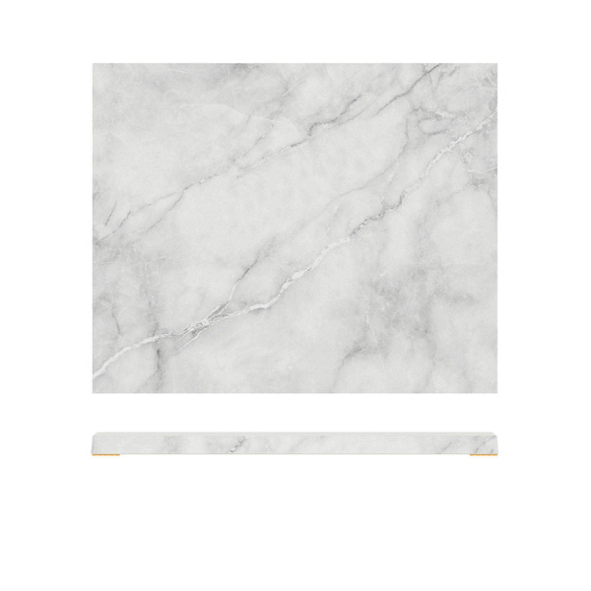 Picture of White Marble Agra Melamine GN 1/2 Slab 32.5 x 26.5cm - AG120824