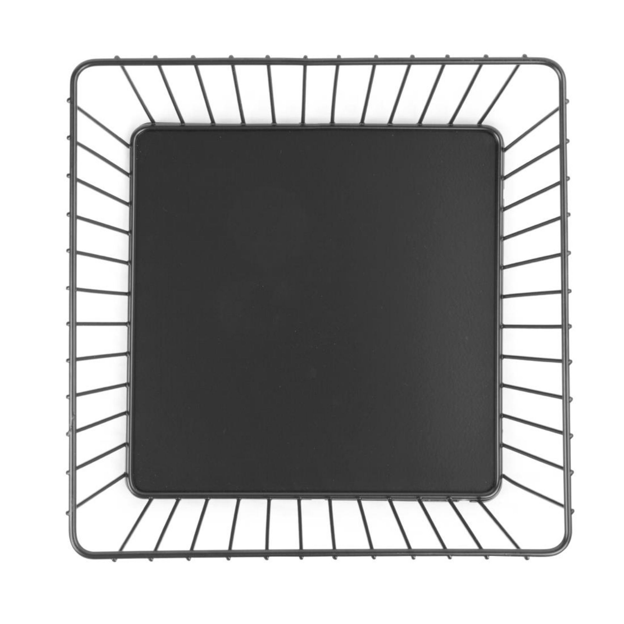 Picture of Olympia Wire Food Display Tray Square Black 230x230x100mm