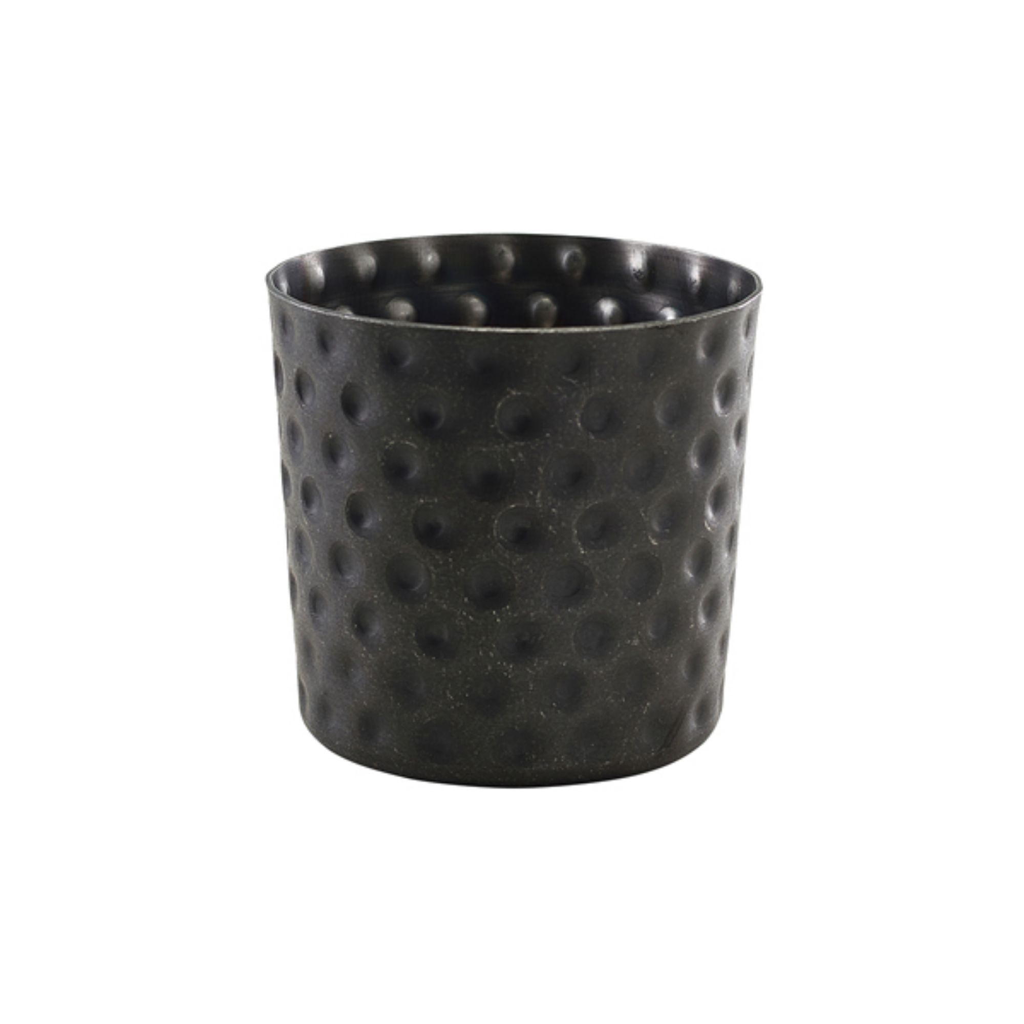Picture of GenWare Black Vintage Steel Hammered Serving Cup  8.5 x 8.5cm - Pack of 12 - SVH8BKV