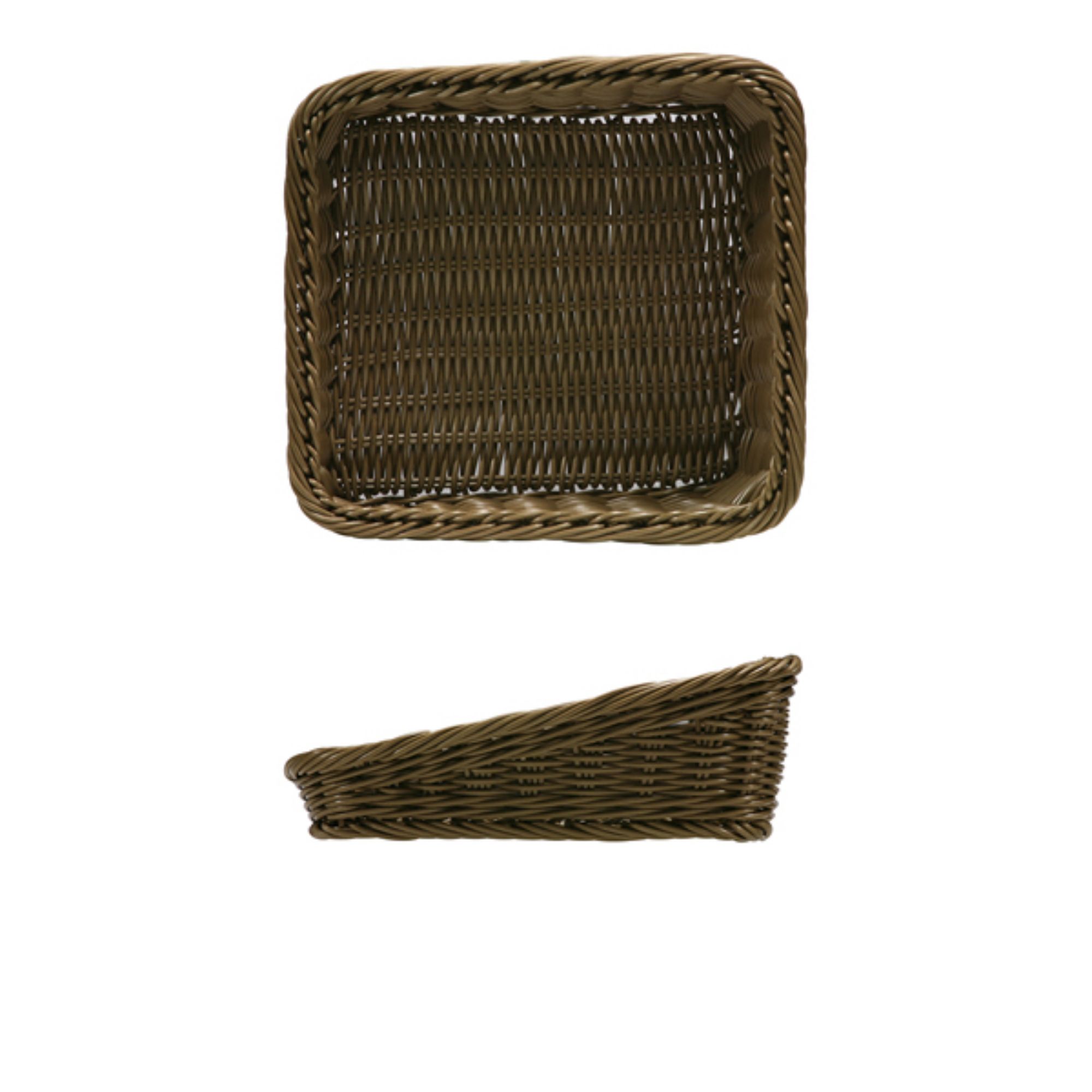 Picture of Polywicker Angled Basket 26.5 x 26.5 x 40/100mm - LB260209