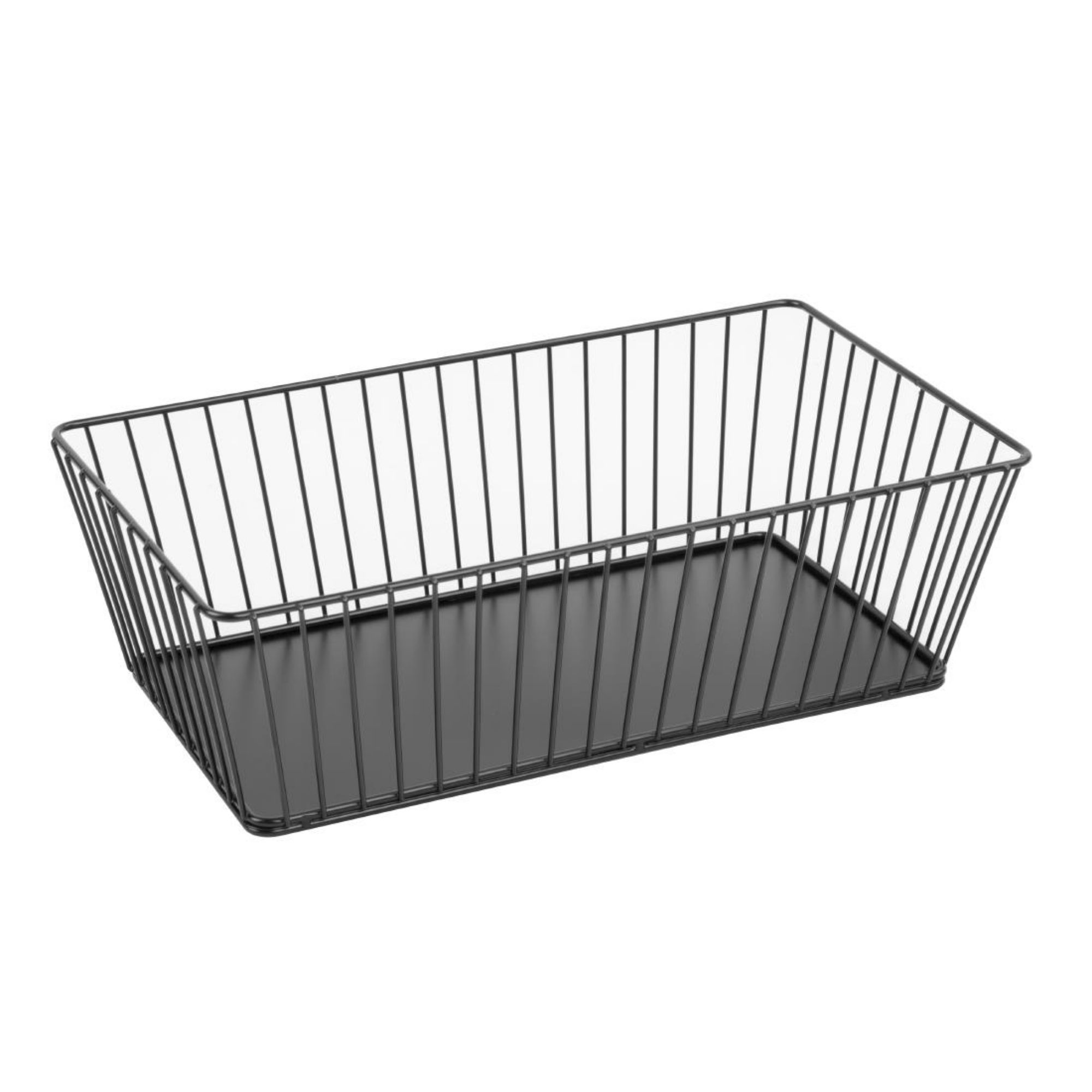 Picture of Olympia Wire Food Display Tray Rectangular Black 330x190x100mm - DP671