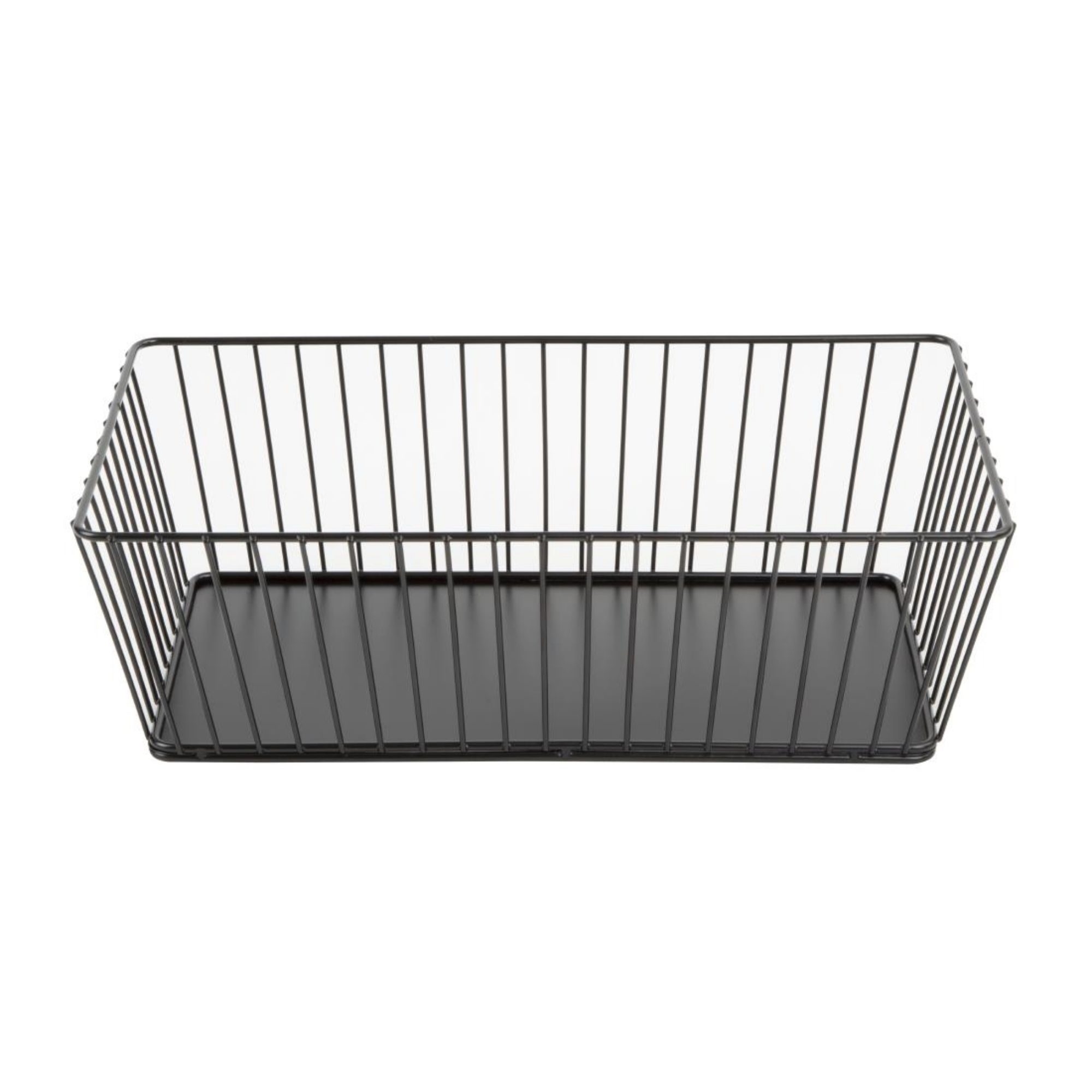 Picture of Olympia Wire Food Display Tray Rectangular Black 330x190x100mm