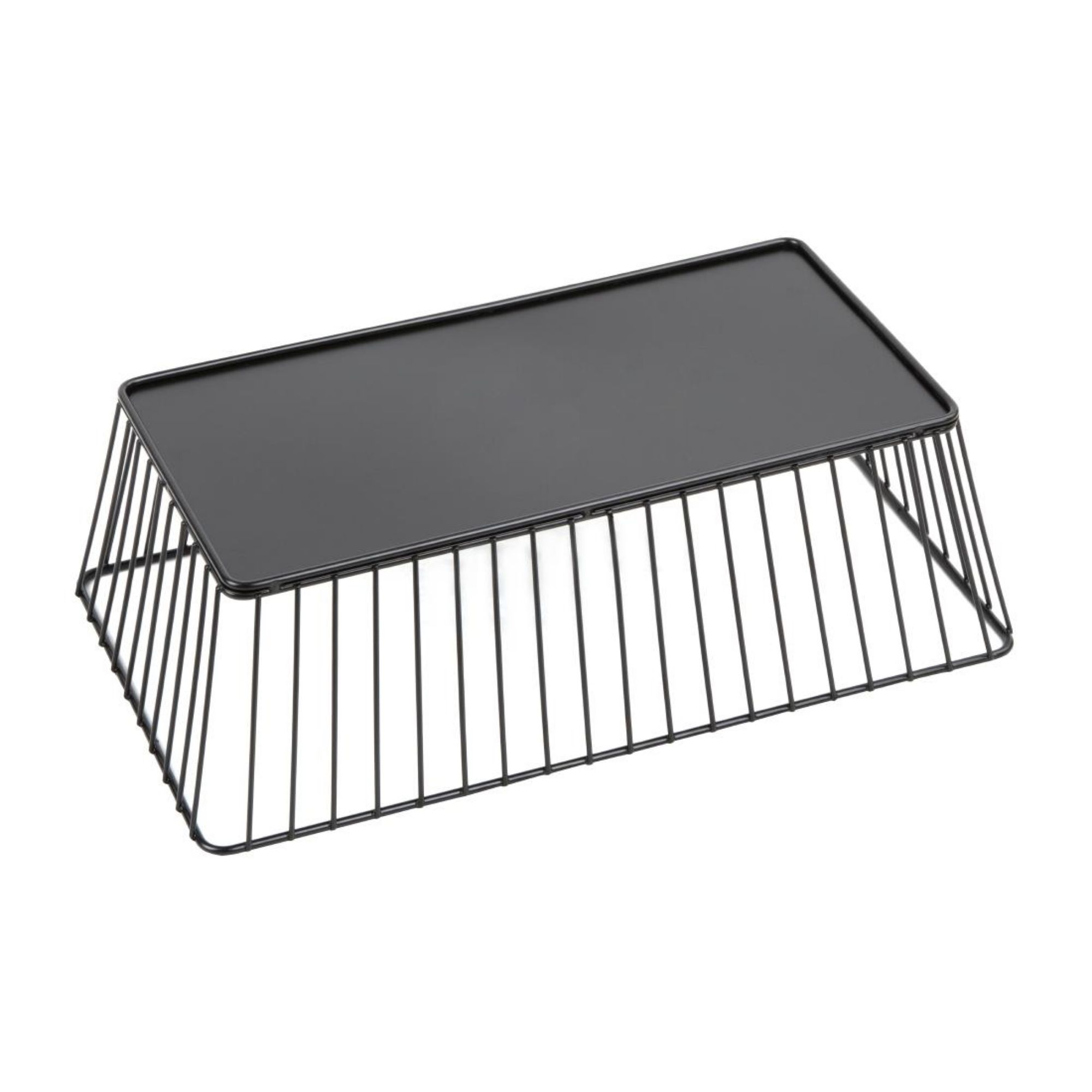 Picture of Olympia Wire Food Display Tray Rectangular Black 330x190x100mm