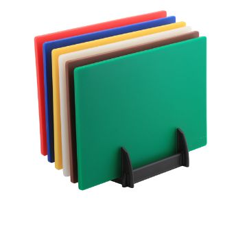 Picture of GenWare High Density Chopping Board And Rack Set 18 x 12 x 0.5"