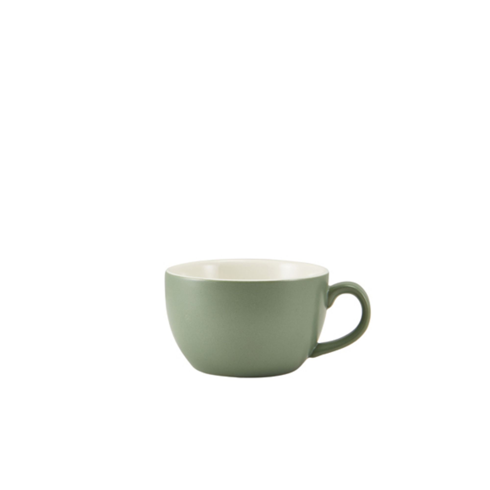 Picture of GenWare Porcelain Matt Sage Bowl Shaped Cup 17.5cl/ 6oz - Pack of 6 - 322118MSG