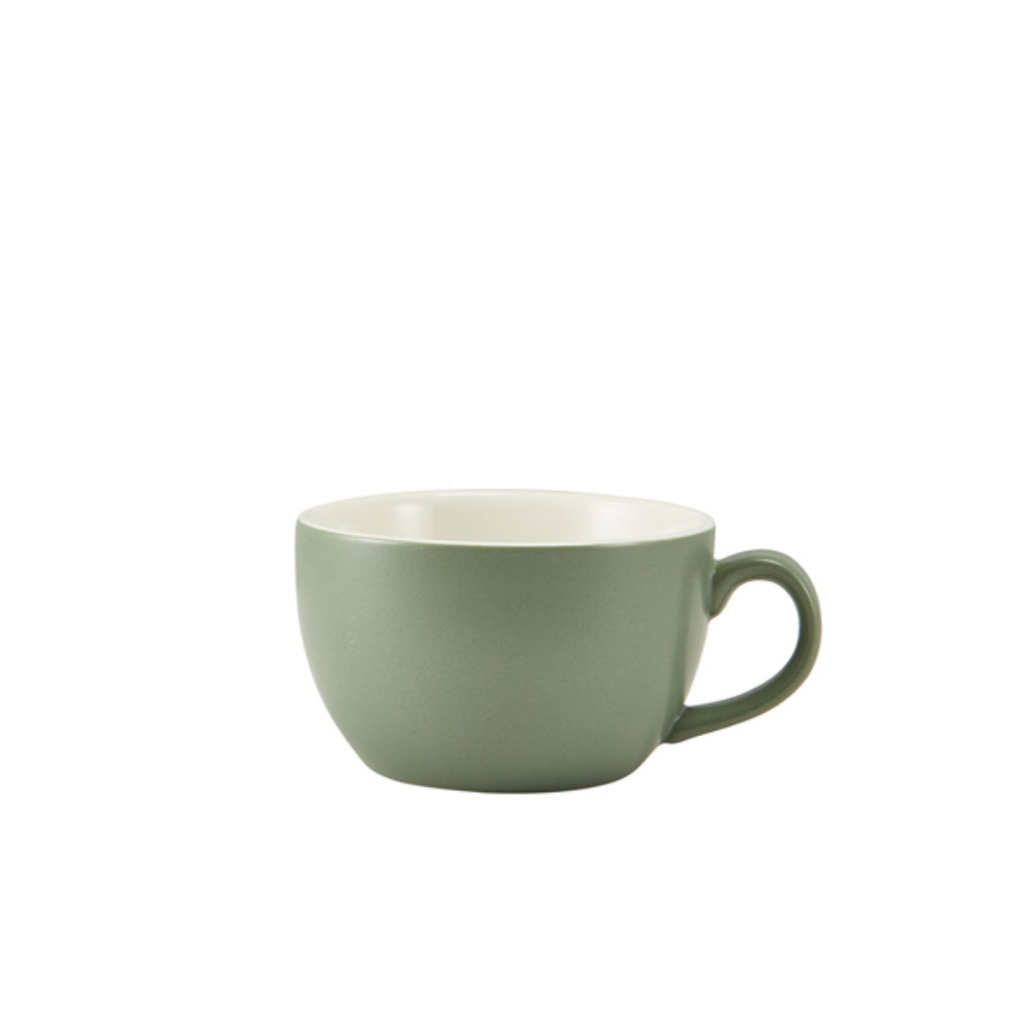 Picture of GenWare Porcelain Matt Sage Bowl Shaped Cup 25cl/ 8.75oz - Pack of 6 - 322125MSG