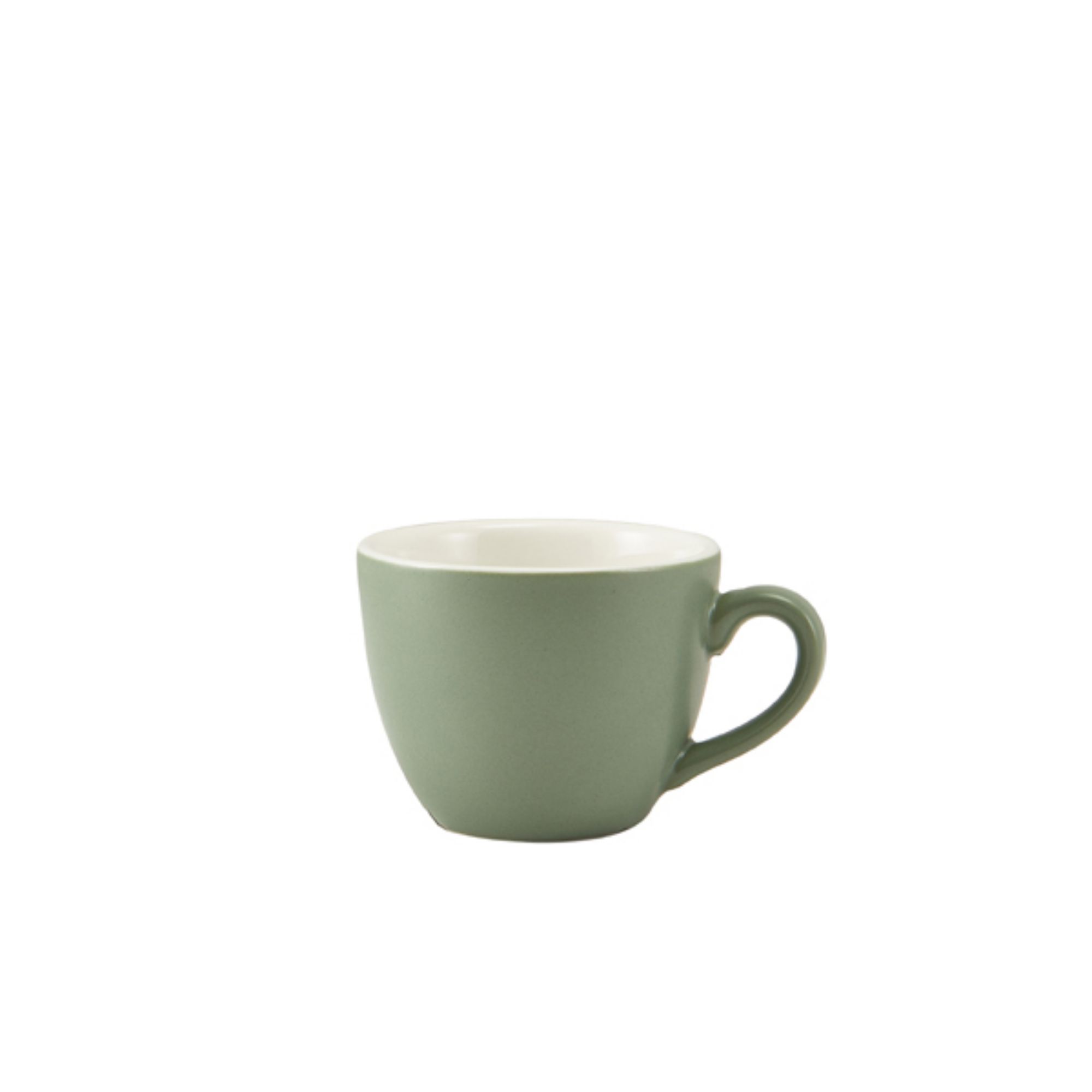 Picture of GenWare Porcelain Matt Sage Bowl Shaped Cup 9cl/ 3oz - Pack of 6 - 312109MSG