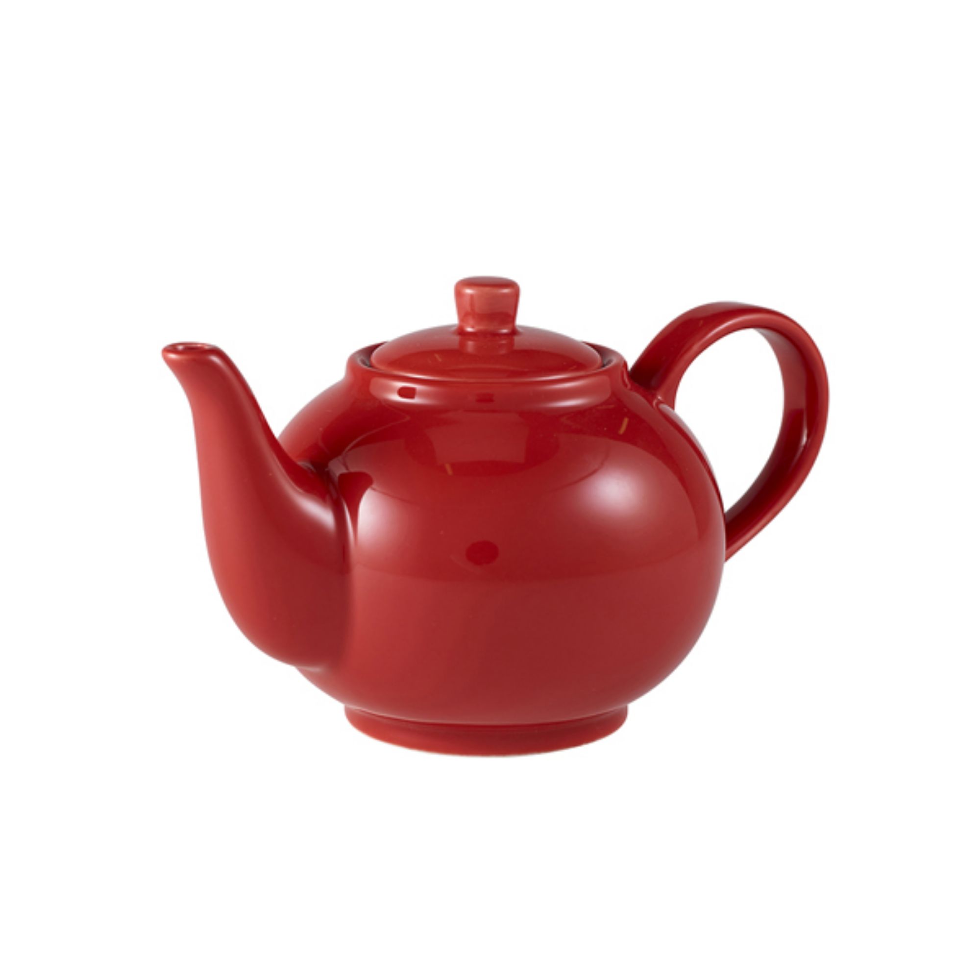 Picture of Genware Porcelain Red Teapot 45cl/ 15.75oz - Pack of 6 - 393945R