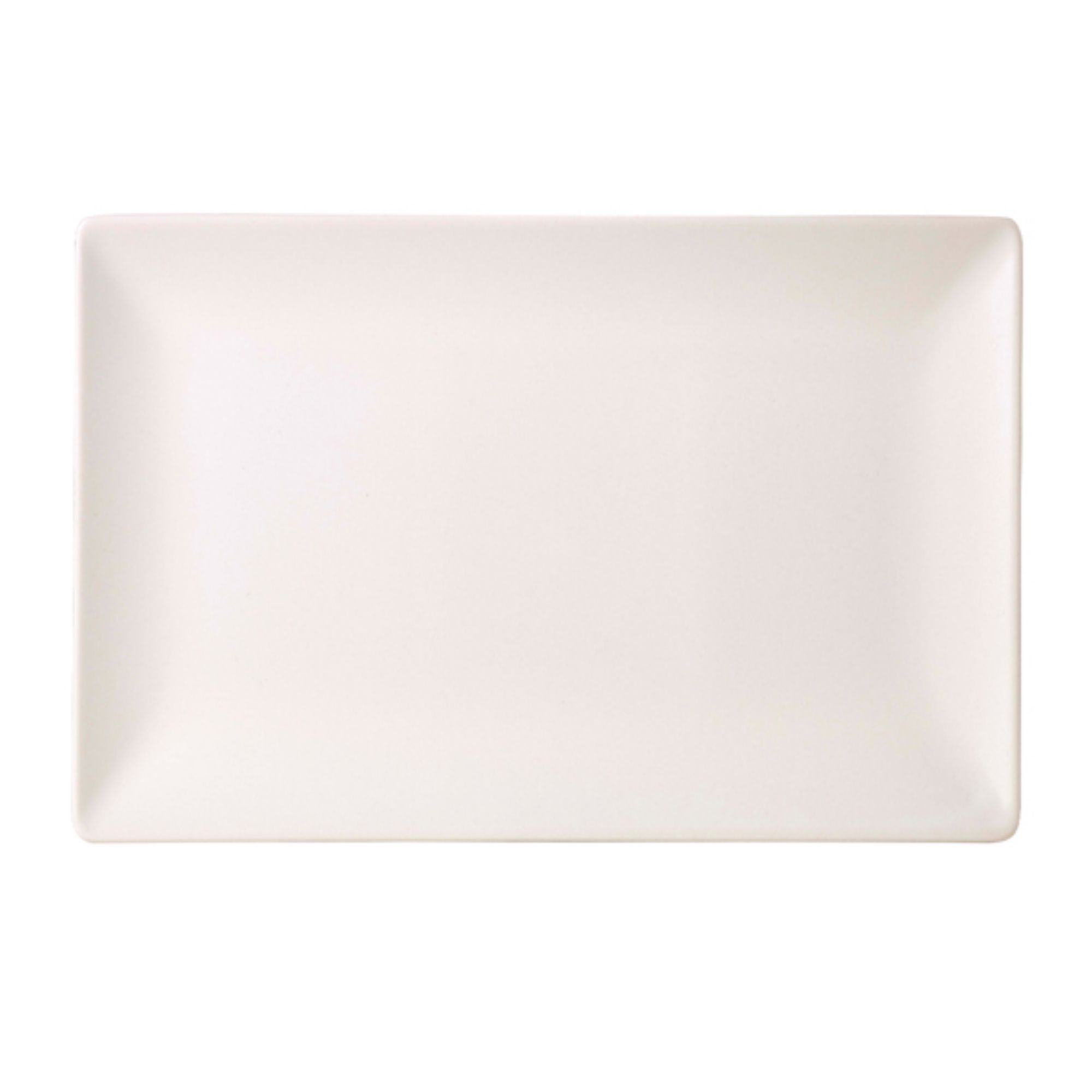 Picture of Luna Stoneware White Rectangular Plate 30 x 20cm/ 12 x 8" - Pack of 6 - B2882