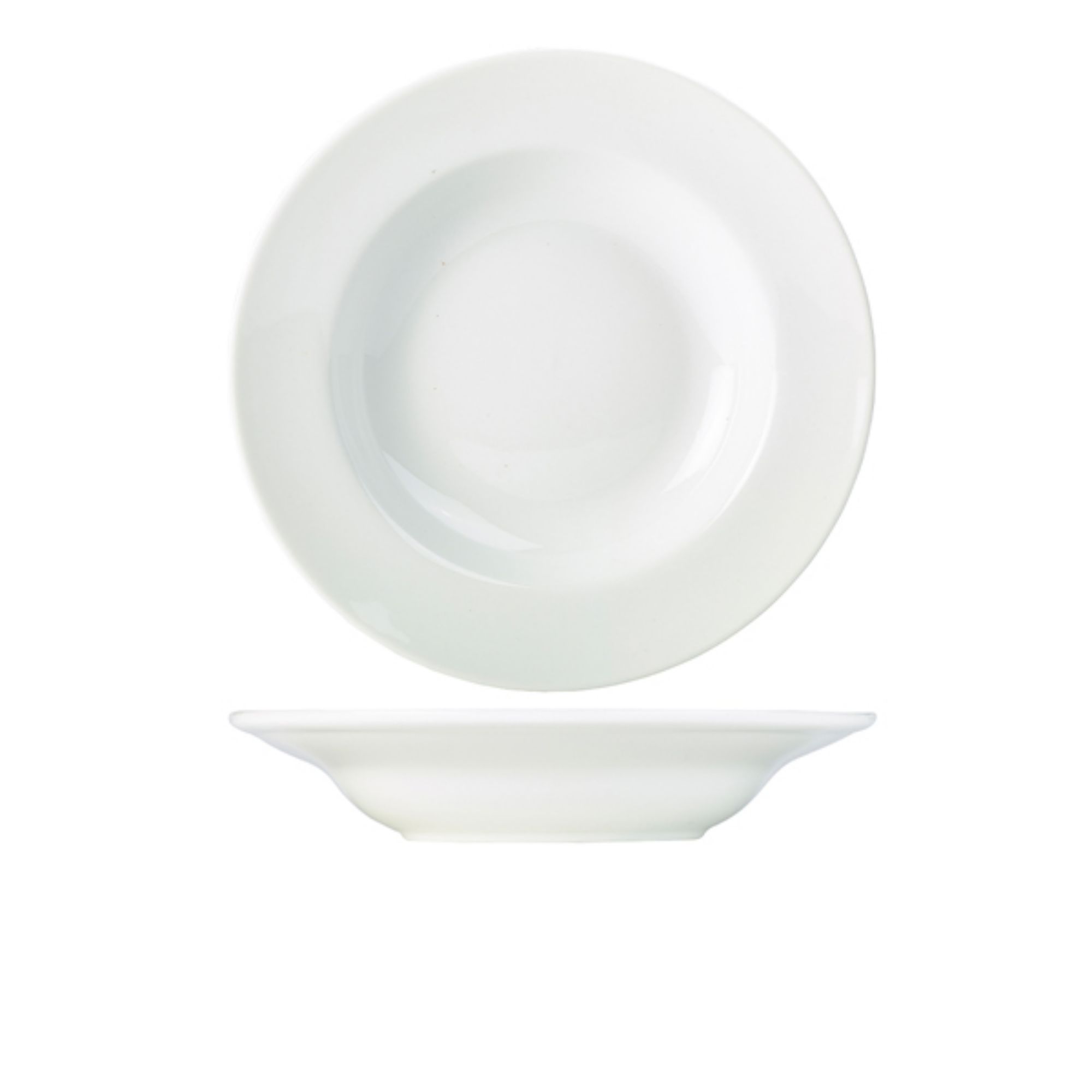 Picture of Genware Porcelain Soup Plate/ Pasta Dish 30cm/ 12" - Pack of 6 - 172130