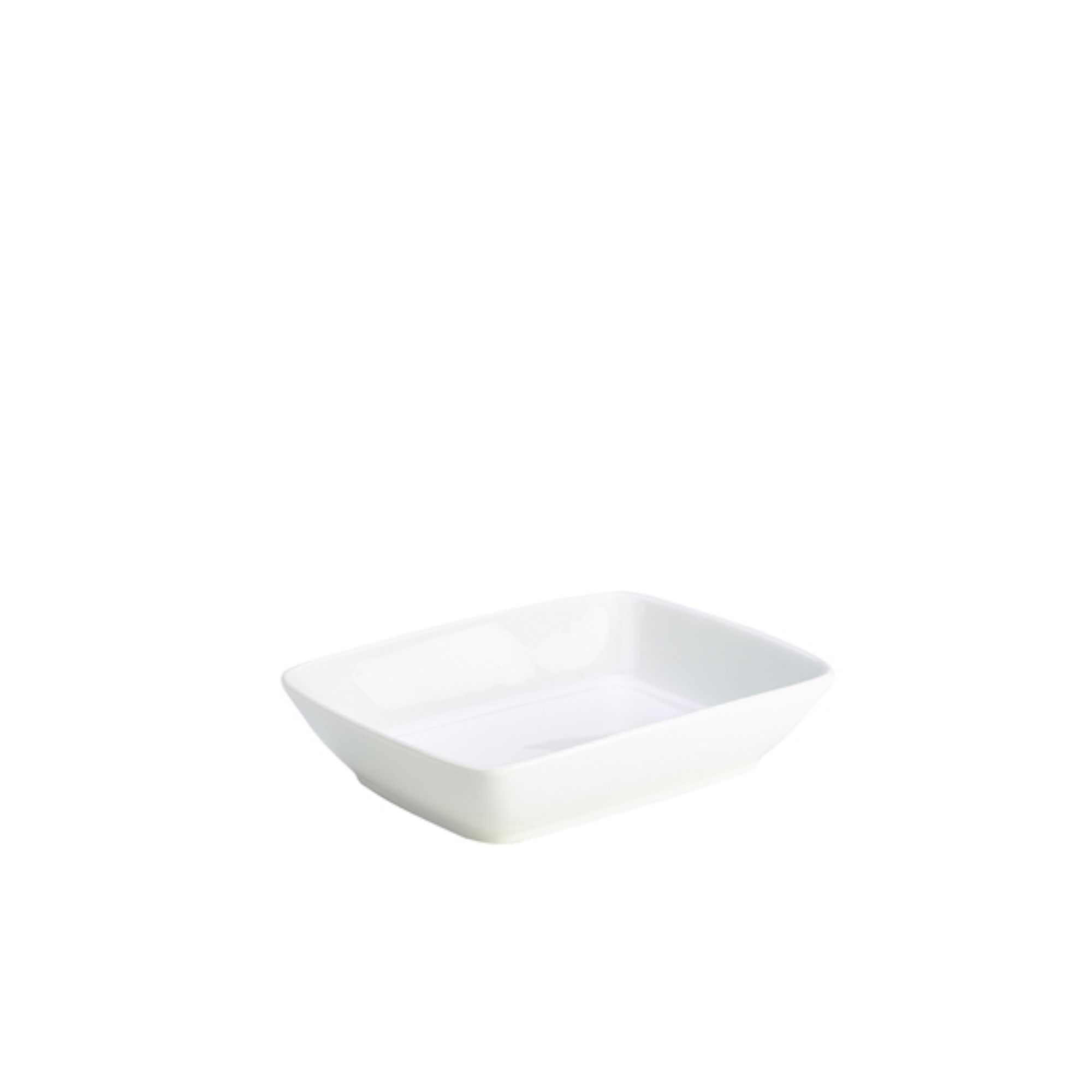 Picture of Genware Porcelain Rectangular Dish 19 x 14.5cm/ 7.5 x 5.75" - Pack of 6 - 351619