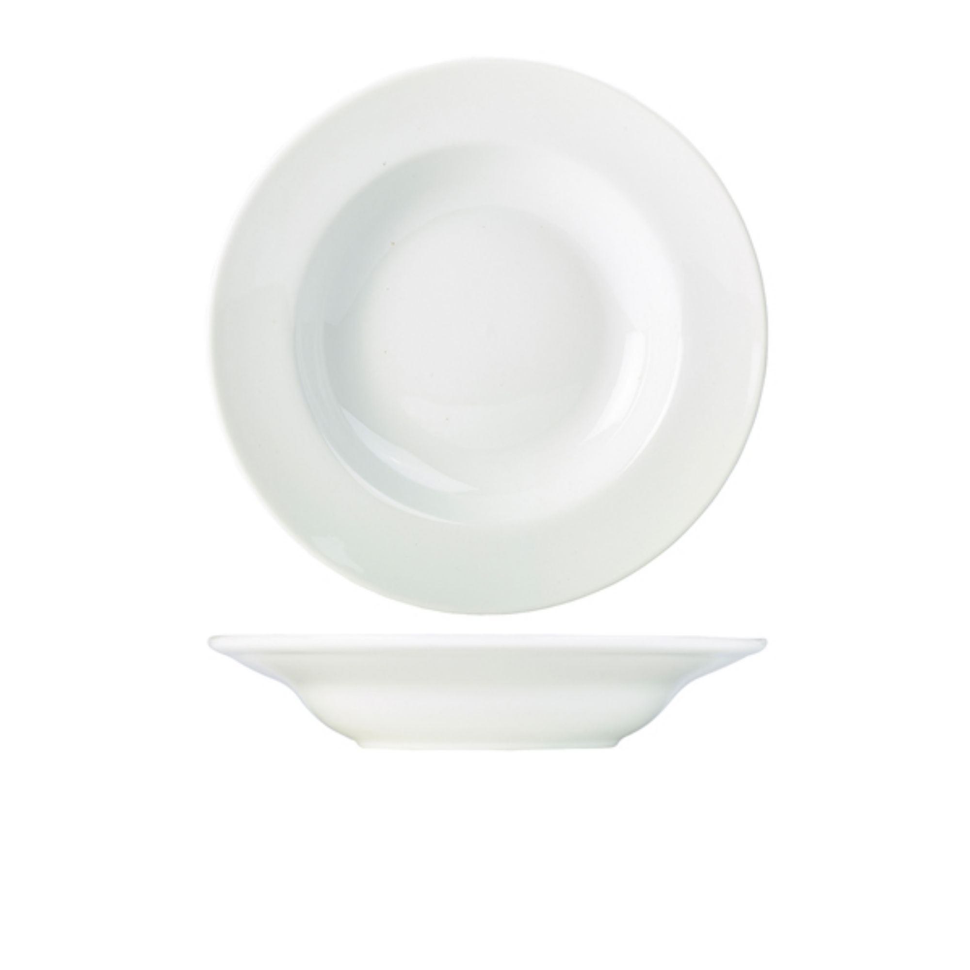 Picture of Genware Porcelain Soup Plate/ Pasta Dish 27cm/ 10.75" - Pack of 6 - 172127