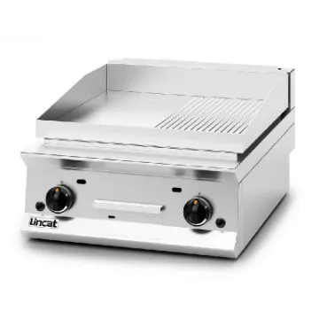 Picture of Lincat Opus 800 Natural Gas Counter-top Griddle - Ribbed Plate - W 600 mm - 15.5 kW