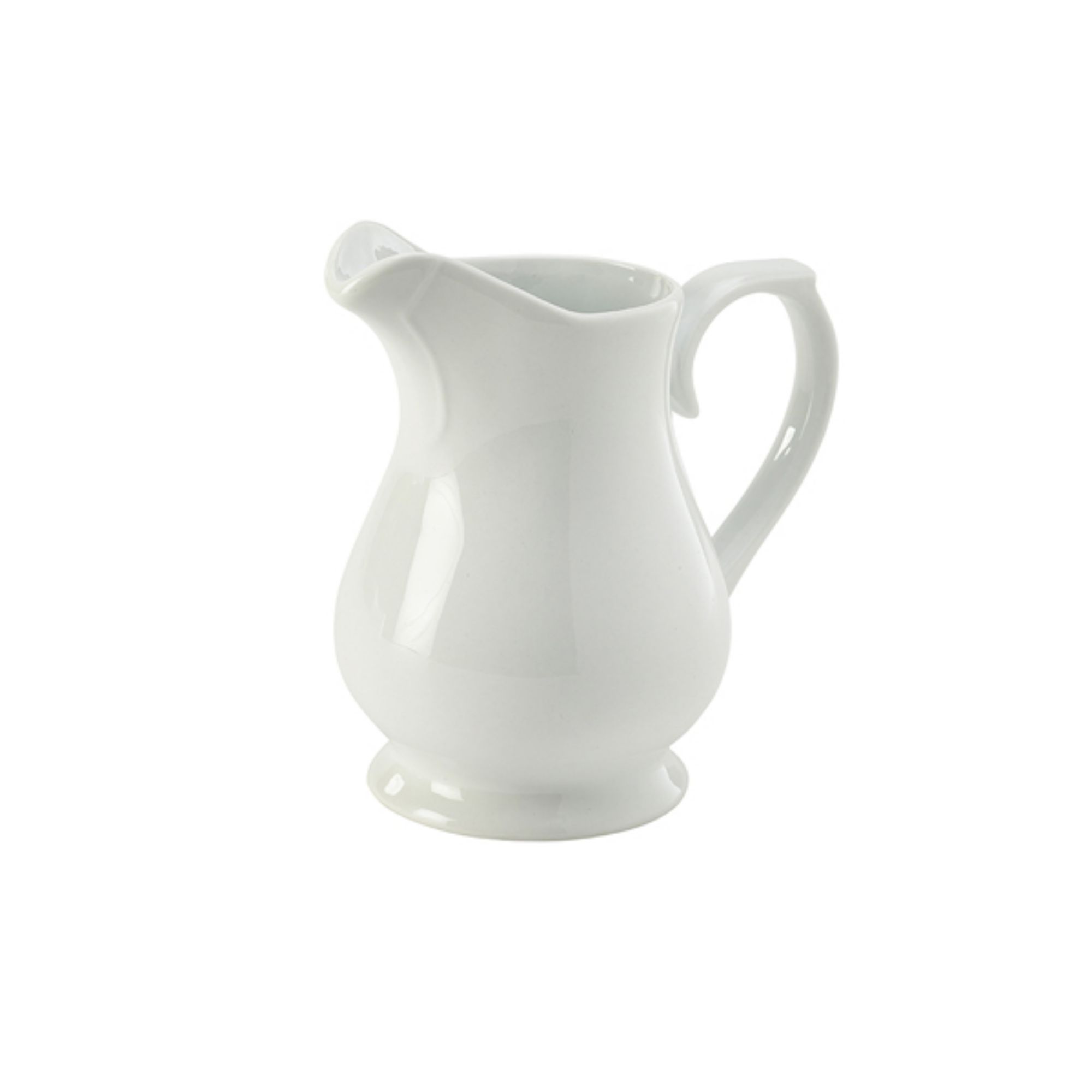 Picture of Genware Porcelain Traditional Serving Jug 28cl/ 10oz - Pack of 6 - 376928