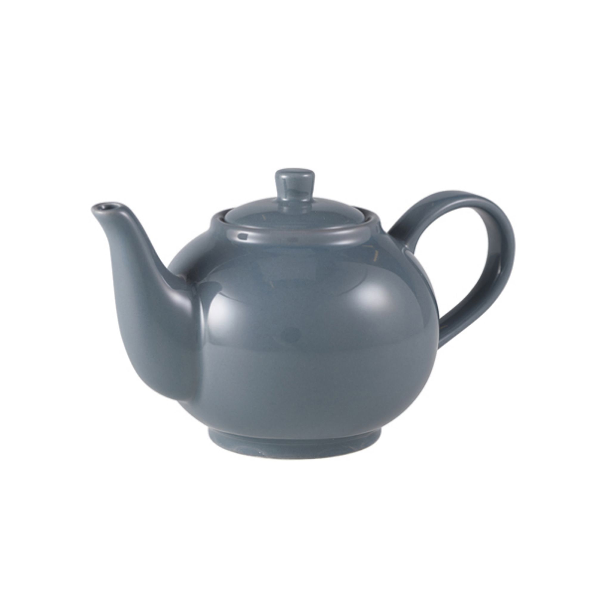 Picture of Genware Porcelain Grey Teapot 45cl/ 15.75oz - Pack of 6 - 393945G