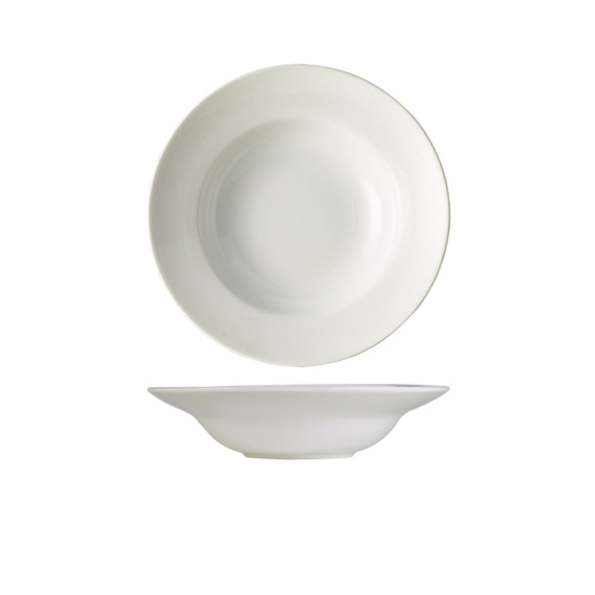 Picture of Genware Porcelain Pasta Dish 22cm/ 8.5" - Pack of 6 - 170622