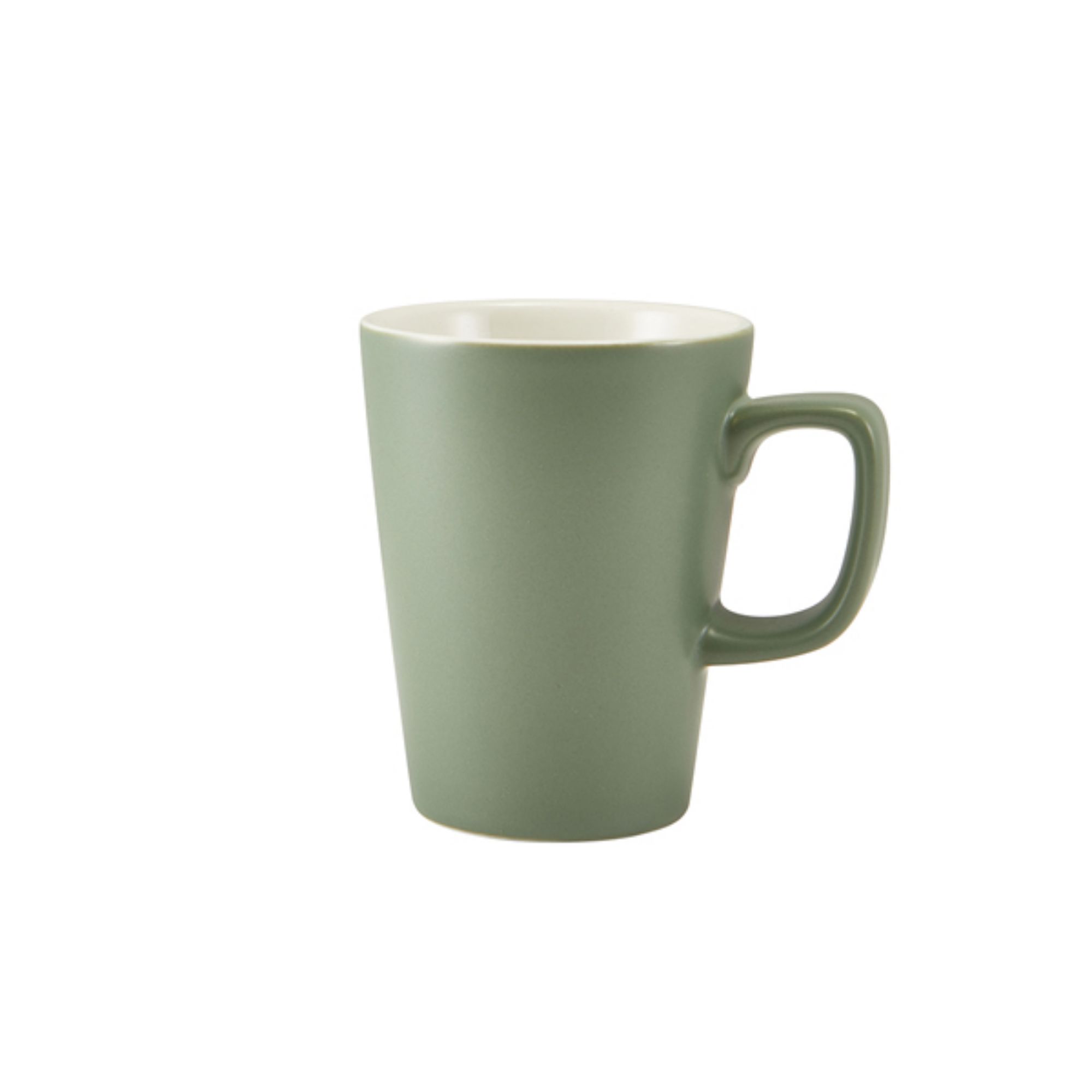 Picture of GenWare Porcelain Matt Sage Latte Mug 34cl/ 12oz - Pack of 6 - 322135MSG