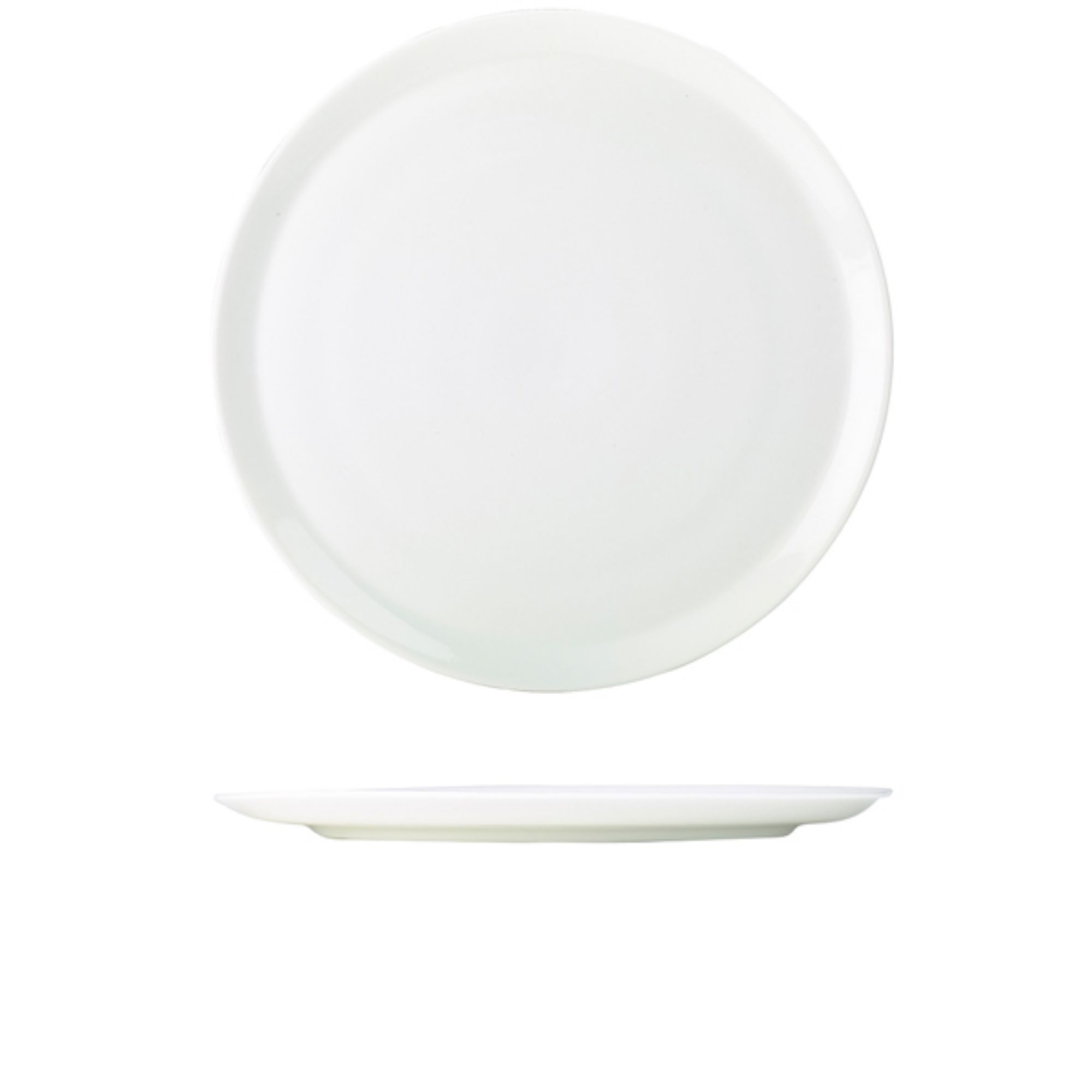 Picture of Genware Porcelain Pizza Plate 32cm/ 12.5" - Pack of 6 - 162932