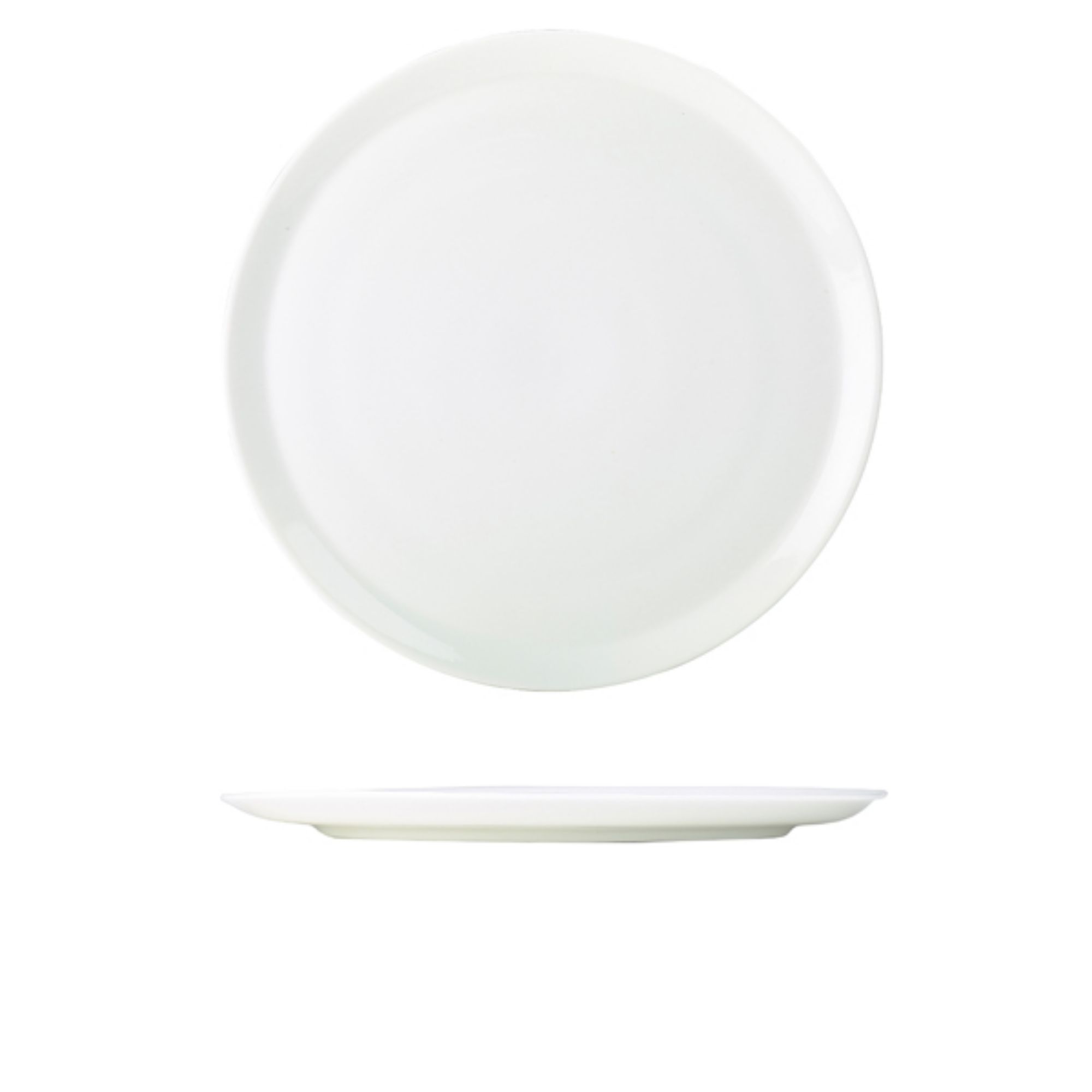 Picture of Genware Porcelain Pizza Plate 28cm/ 11" - Pack of 6 - 162928