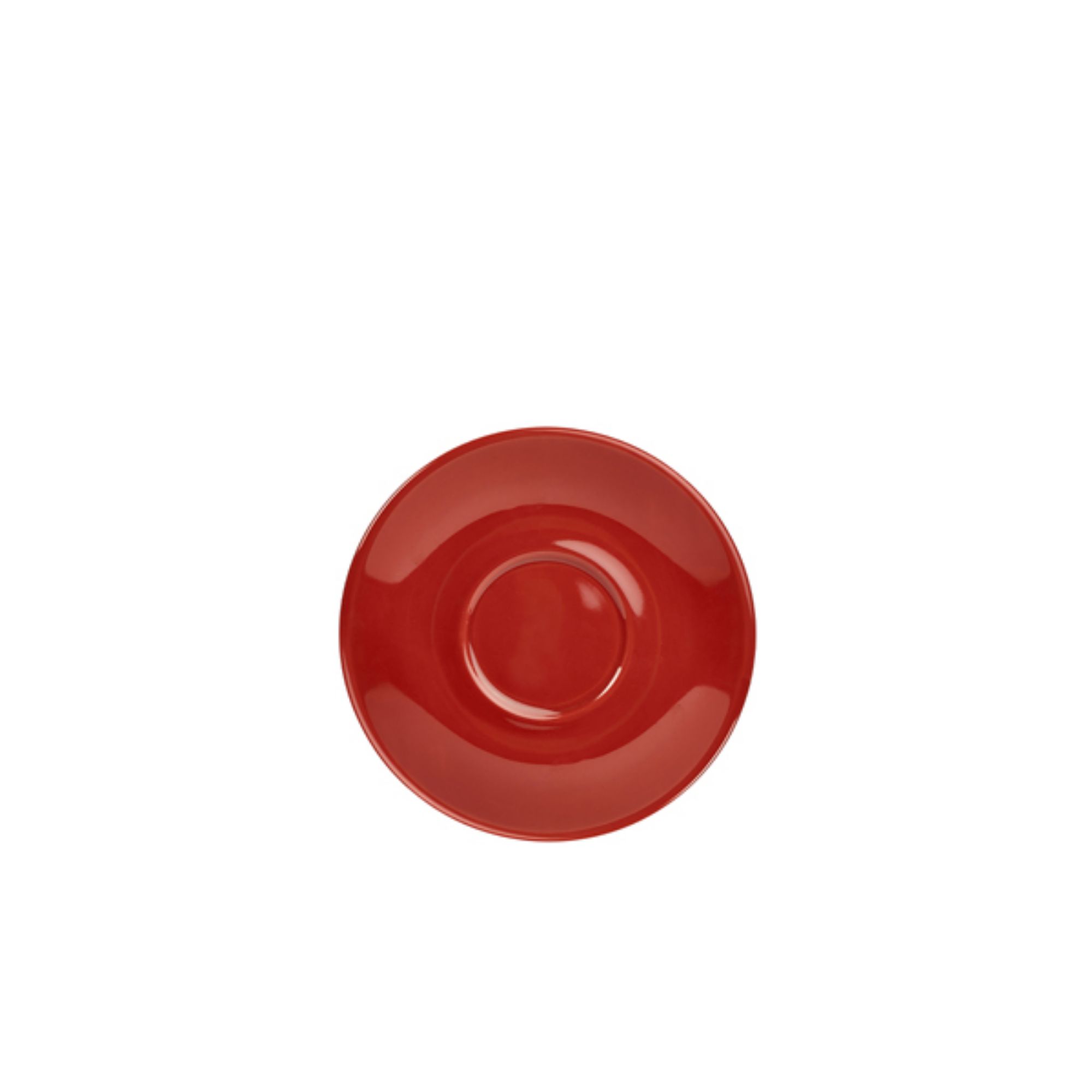 Picture of Genware Porcelain Red Saucer 12cm/ 4.75" - Pack of 6 - 182112R