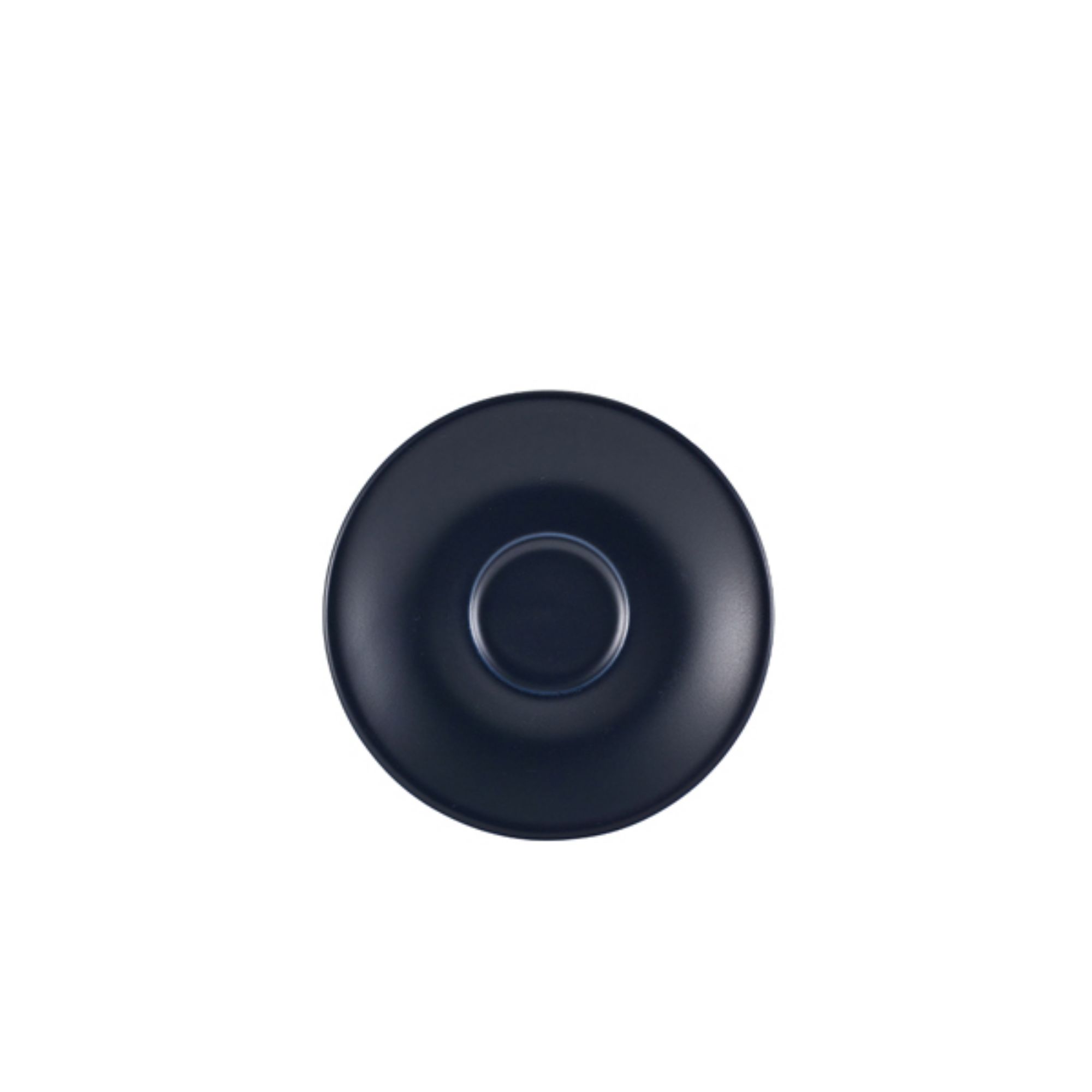 Picture of GenWare Porcelain Matt Blue Saucer 12cm/ 4.75" - Pack of 6 - 182112MBL