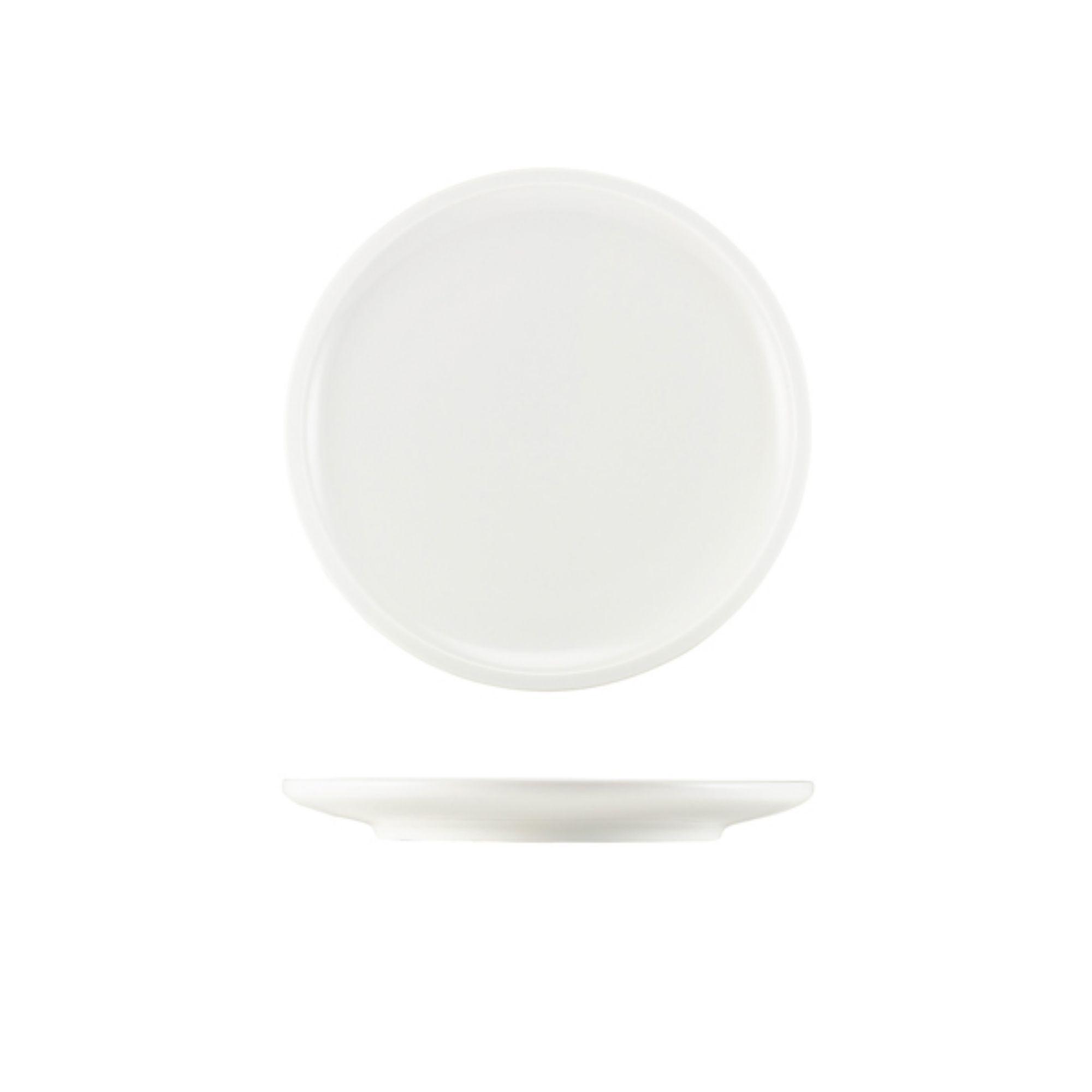 Picture of GenWare Porcelain Flat Rim Plate 20cm/ 8" - Pack of 6 - 161320