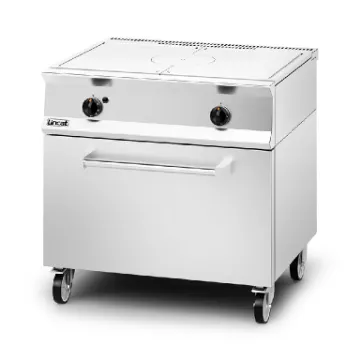 Picture of Lincat Opus 800 Propane Gas Free-standing Solid Top Oven Range [Drop-Down Door] - W 900 mm - 19.0 kW