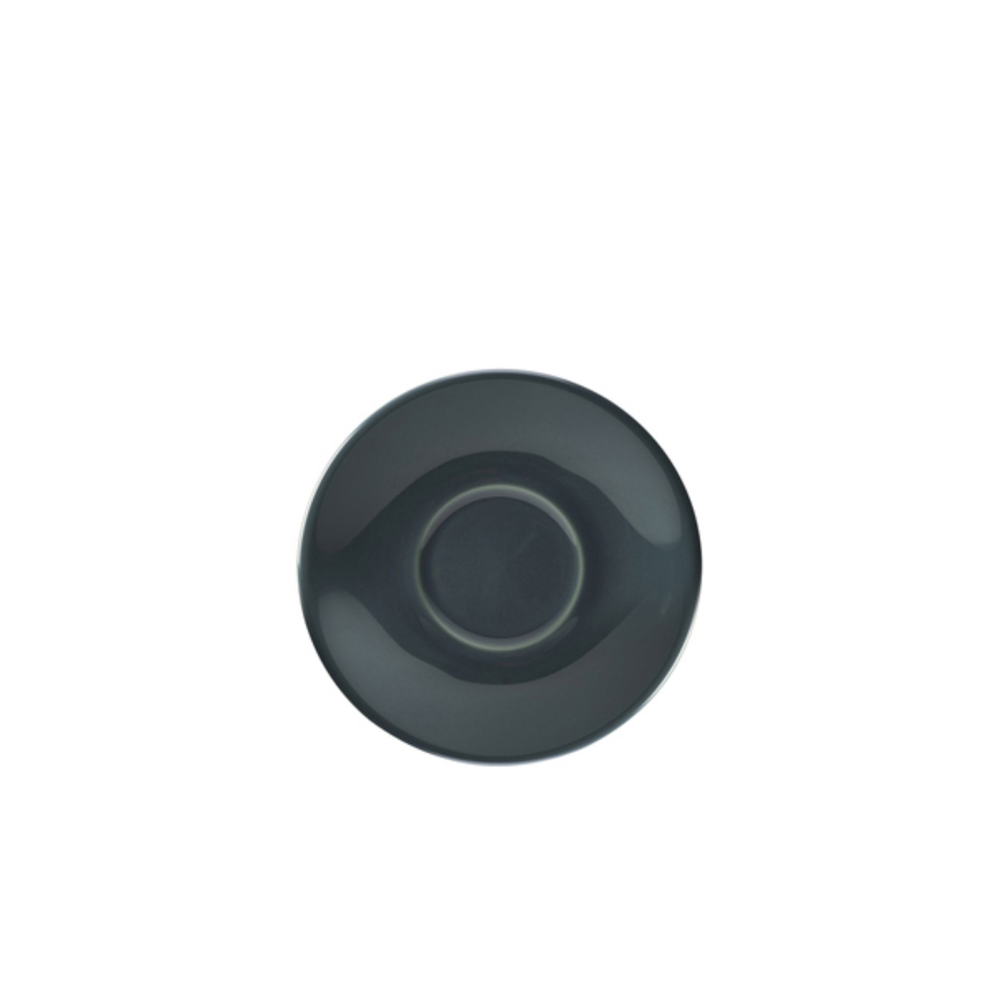 Picture of Genware Porcelain Grey Saucer 13.5cm/ 5.25" - Pack of 6 - 182113G