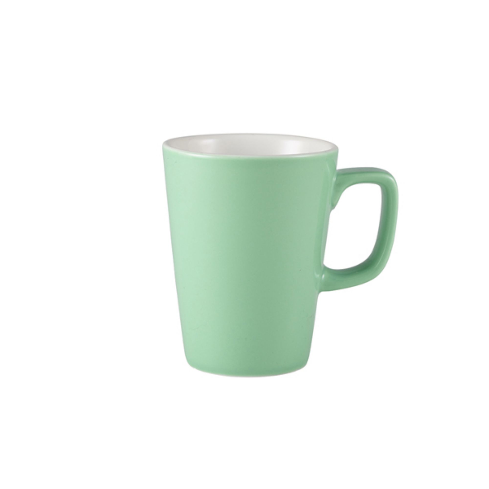 Picture of Genware Porcelain Green Latte Mug 34cl/ 12oz - Pack of 6 - 322135GR