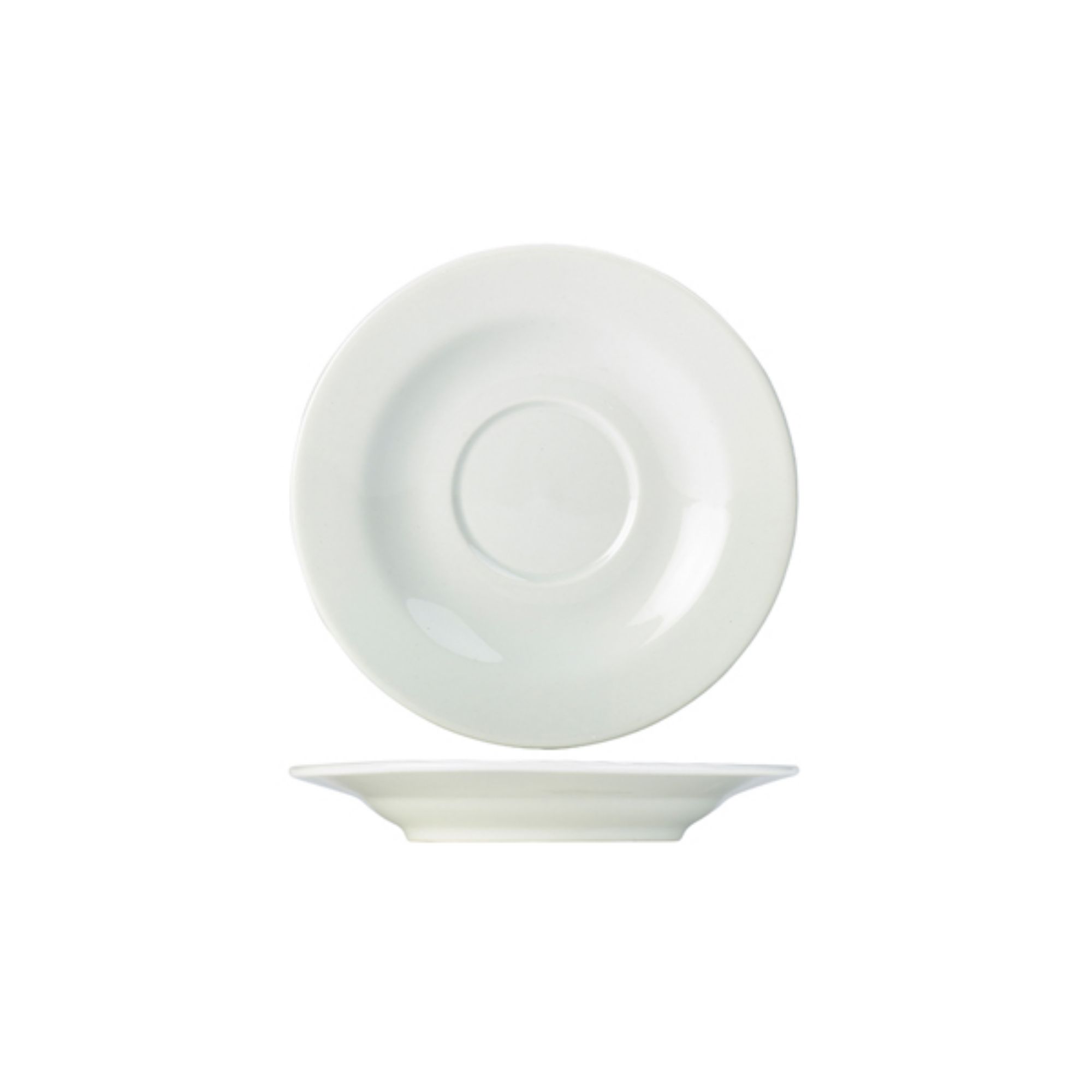 Picture of Genware Porcelain Saucer 16cm/ 6.25" - Pack of 6 - 130715